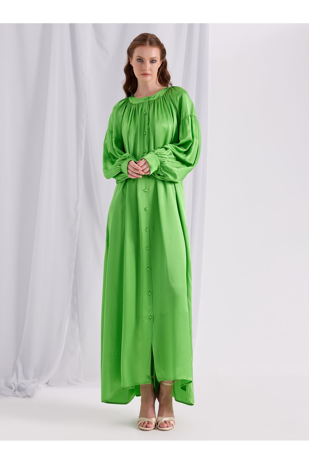 Store Wf Oversize Yeşil Elbise