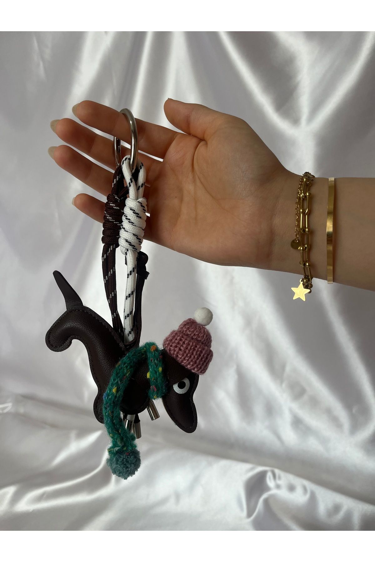 Thepoisebag Köpekli Charm veya Anahtarlık