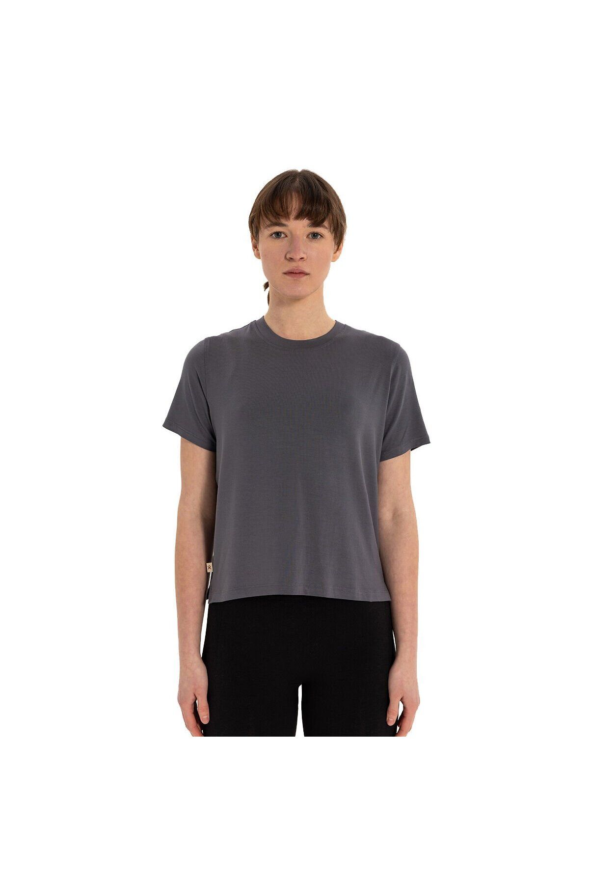 Inguz Modal Bisiklet Yaka Basic Yoga T-Shirt
