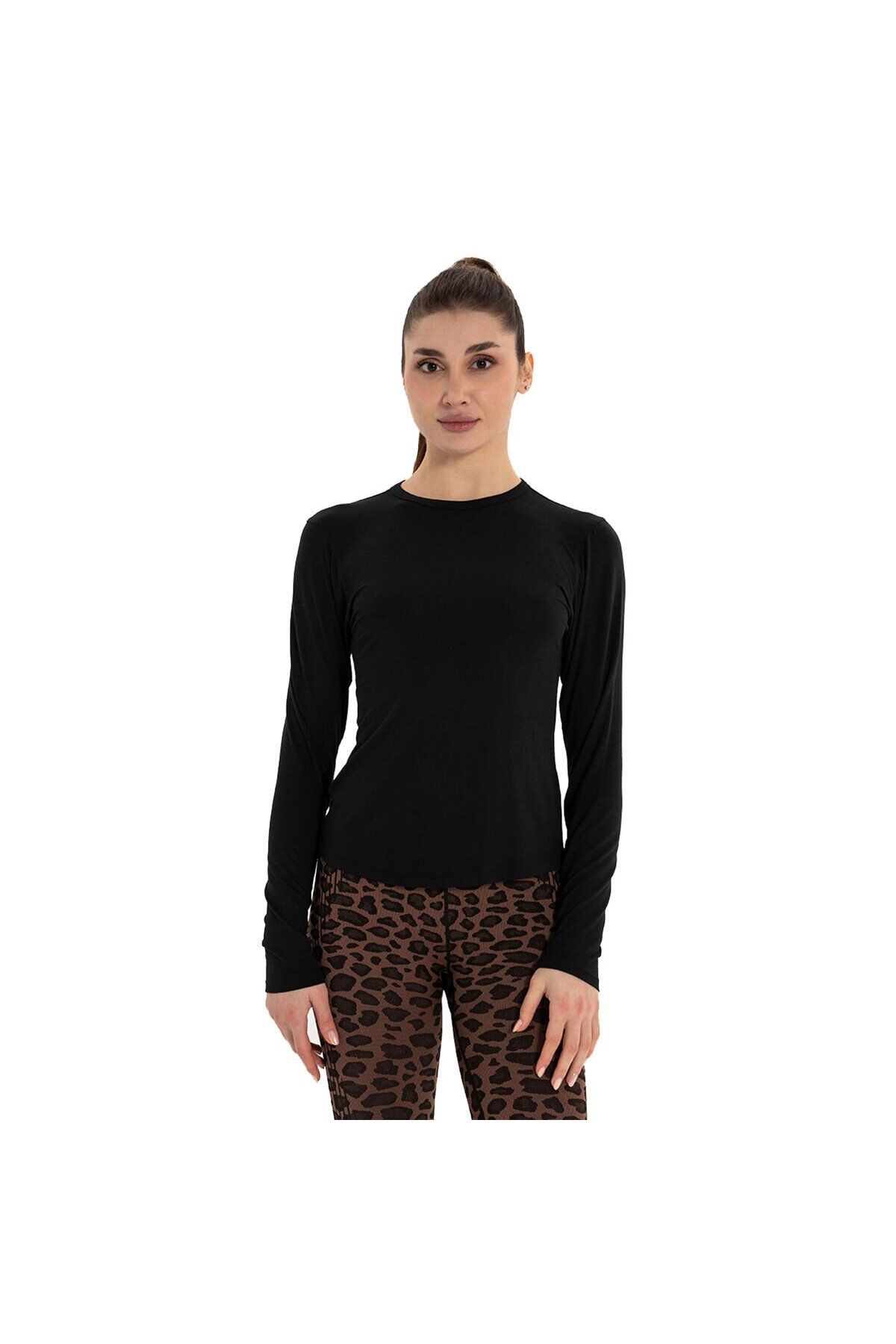 Inguz Uzun Kollu Basic Modal Yoga T-Shirt