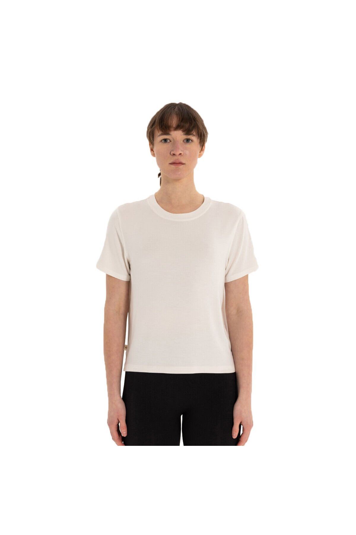 Inguz Modal Bisiklet Yaka Basic Yoga T-Shirt