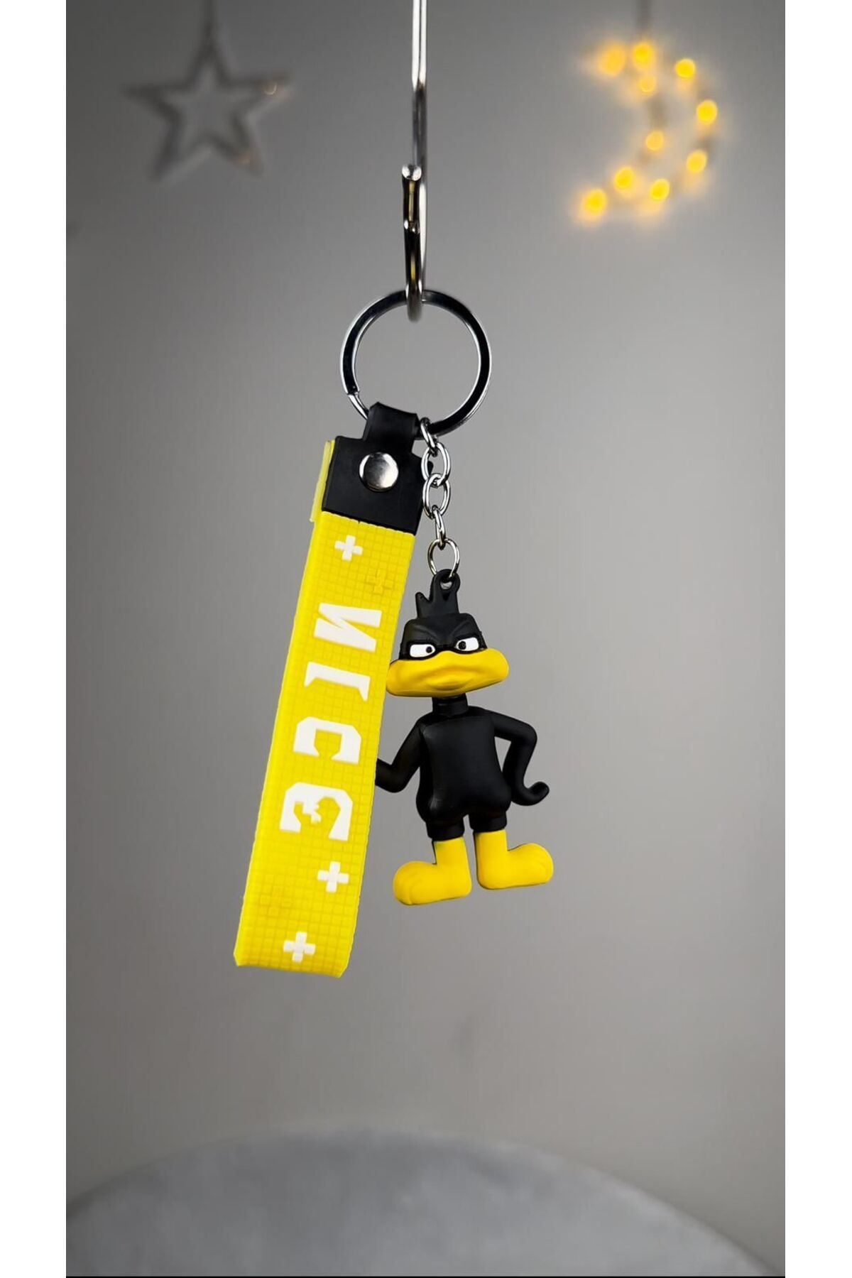 GLOW LUXE 3D Daffy Duck Silikon Anahtarlık ve Çanta Aksesuarı