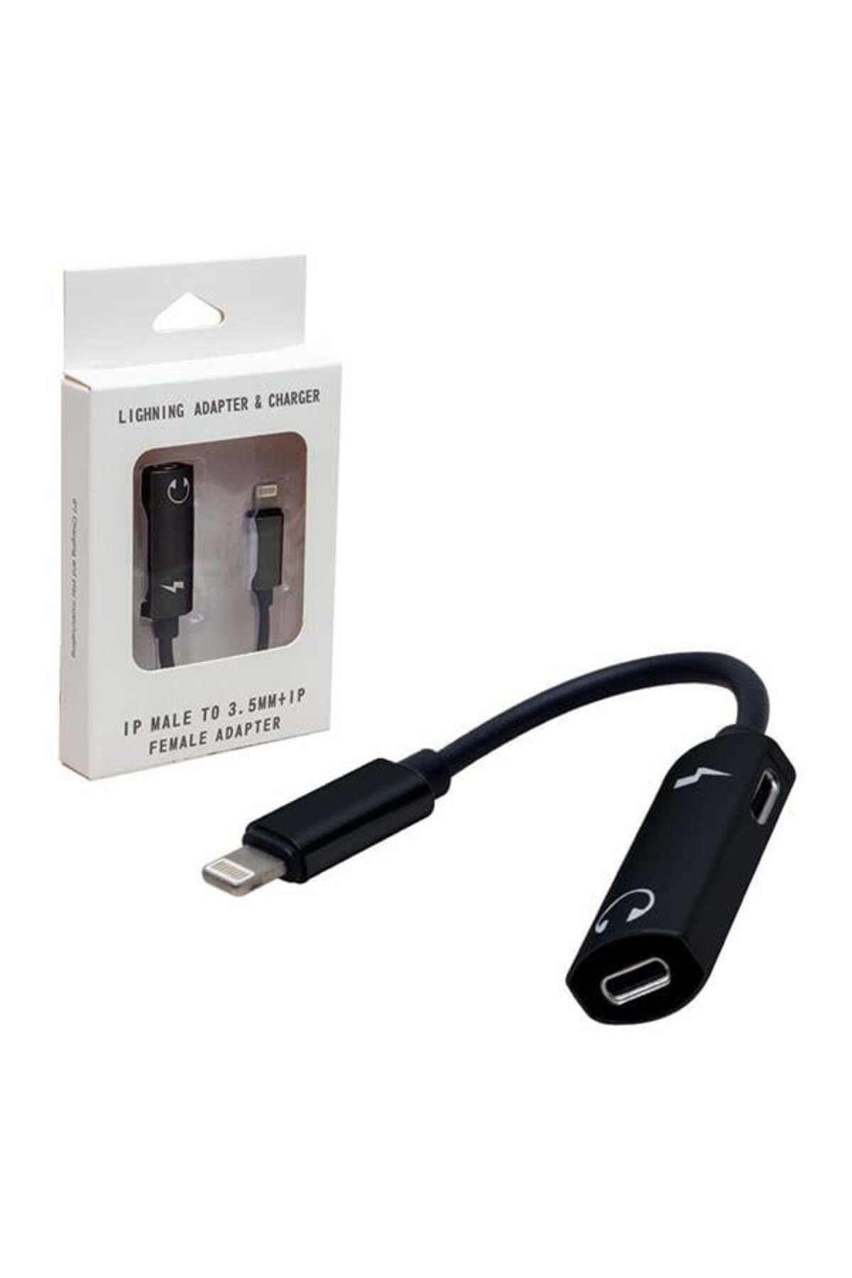Roses Store Powermaster Pm-3770 2İn1 Lightning Girişli Şarj Ve Kulaklık Çevirici Kablo