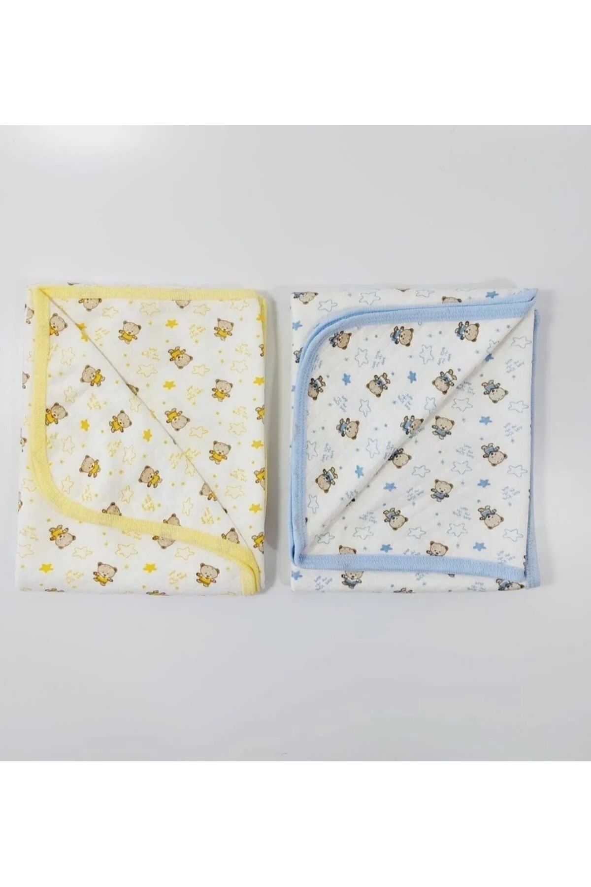 ÖZLEM BEBE Çil Özlem Bebe Bebek Tek Katlı Penye 2 Li Battaniye 80x90 Cm