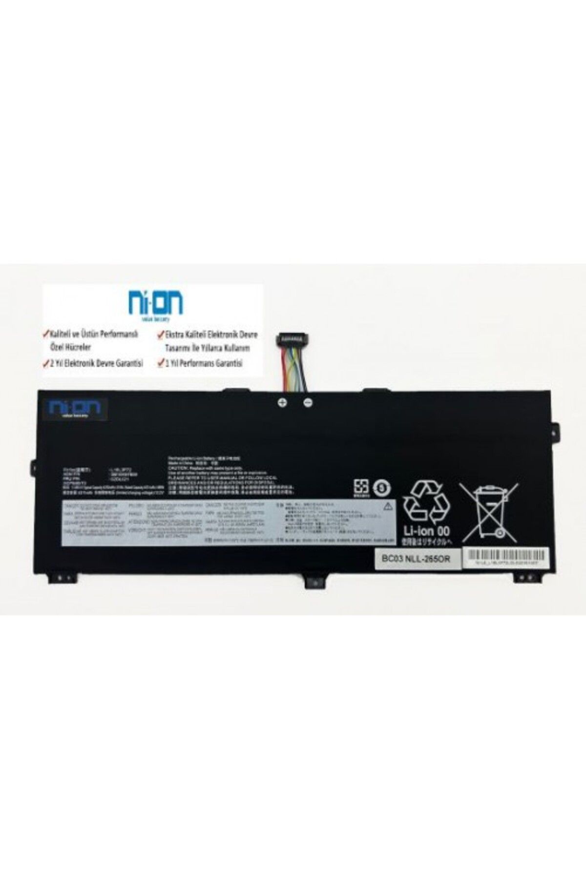 NION Lenovo 02DL021 02DL022 02HM886 uyumlu Notebook Batarya - Pil