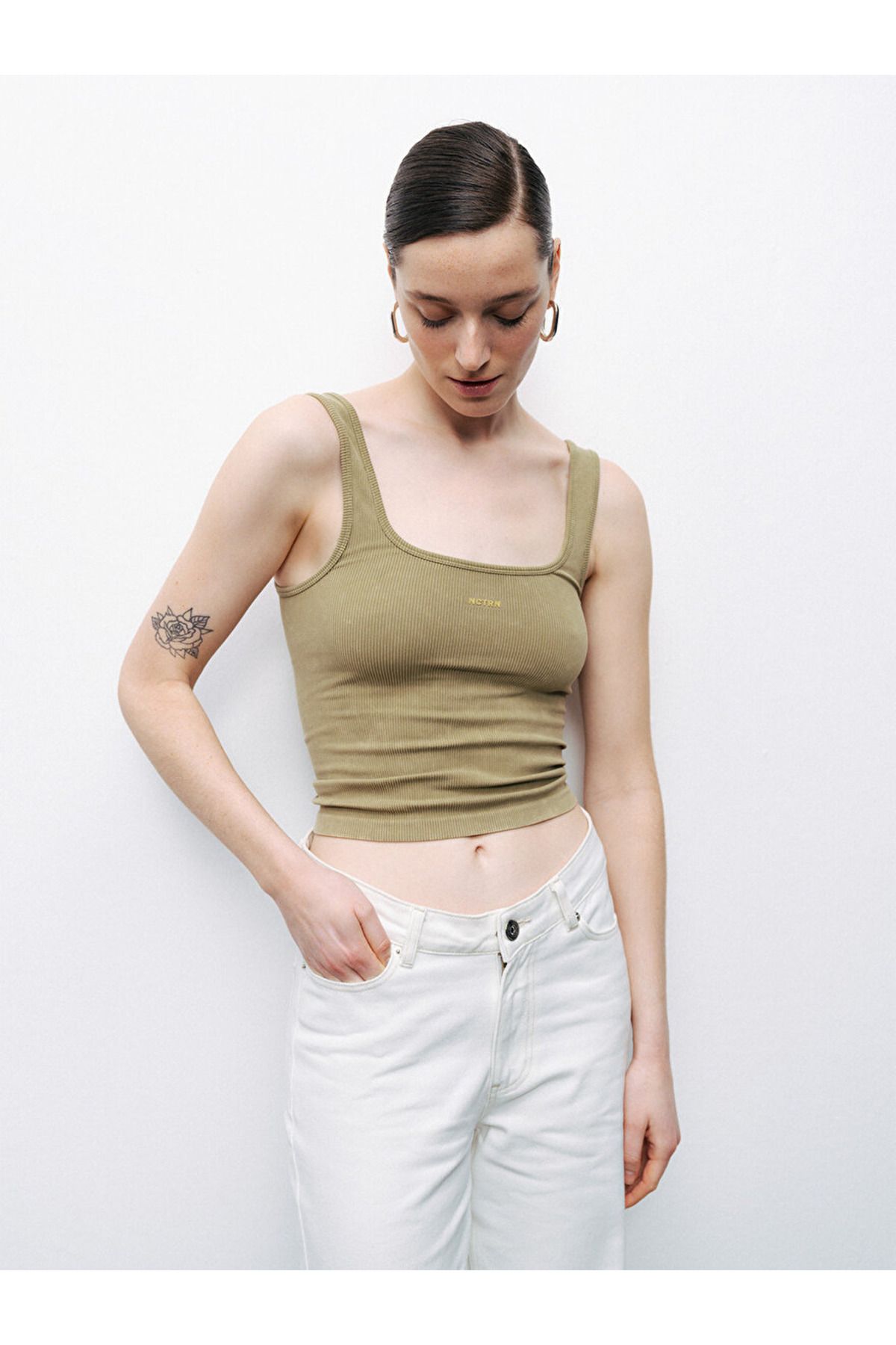 Nocturne Baskı Detaylı Crop N25YD15202