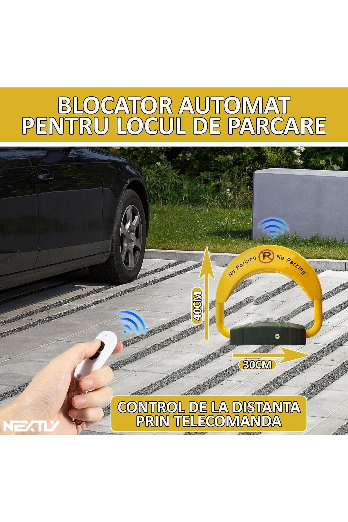 NEXTLY-Automatic Parking Lock, , Remote Control, 50m, Function 2