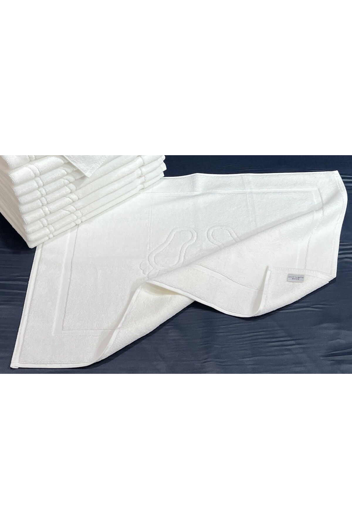 Only White Home GİRİT PASPAS, AYAK HAVLUSU, 50X70 CM, 100% PAMUK, SÜPER EMİCİ LÜKS BANYO PASPASI, OTEL PASPASI