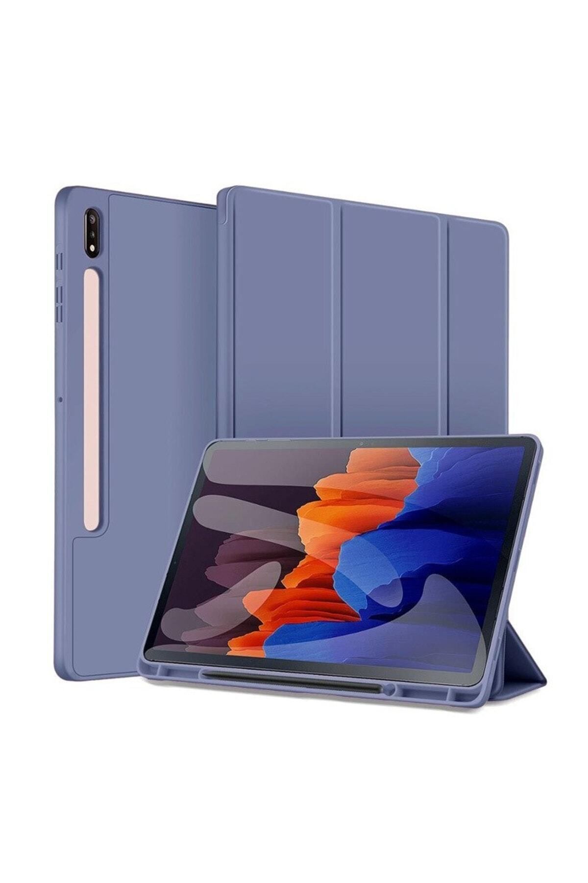Store Samsung Galaxy Tab S7 Fe / S7 Plus / S8 Plus 12.4" Kılıf Kalem Bölmeli Smart Case X800 T730 T970