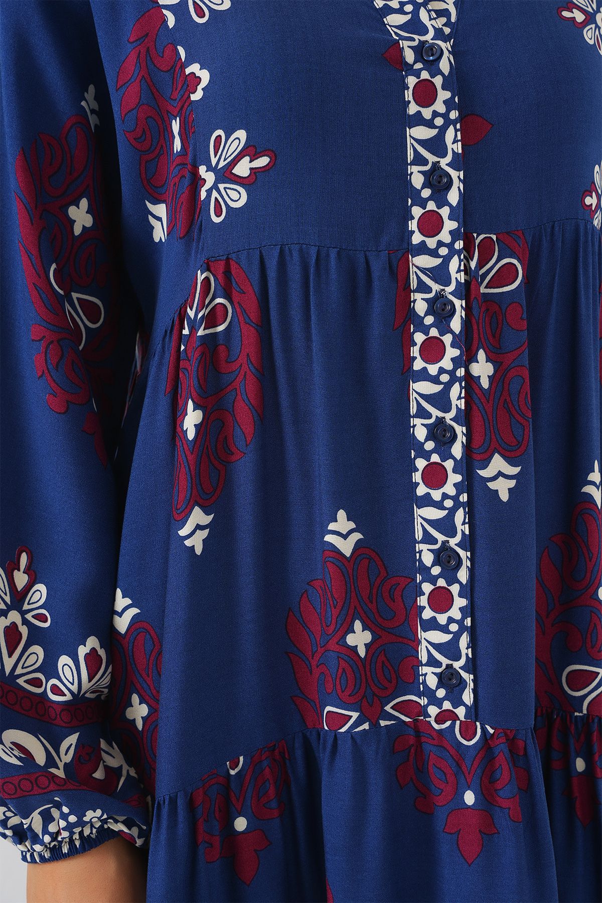 Bigdart-2423 Rochie hijab cu model autentic - Petrol 1 5