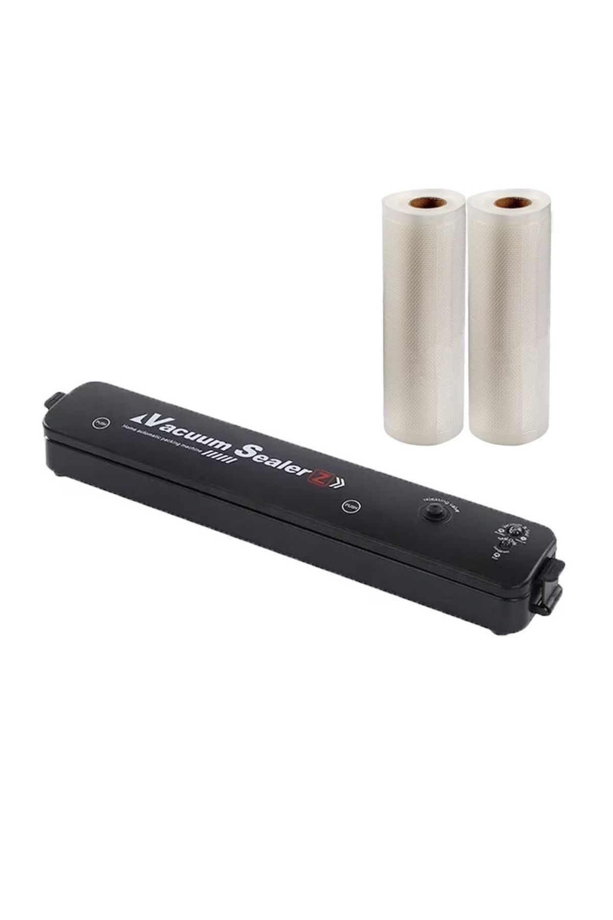 NEXTLY-Set Aparat De Vidat Si Sigilat Cu Vacuum Si 2 Role Pungi Pentru Vidat 500x15cm , Pentru 1