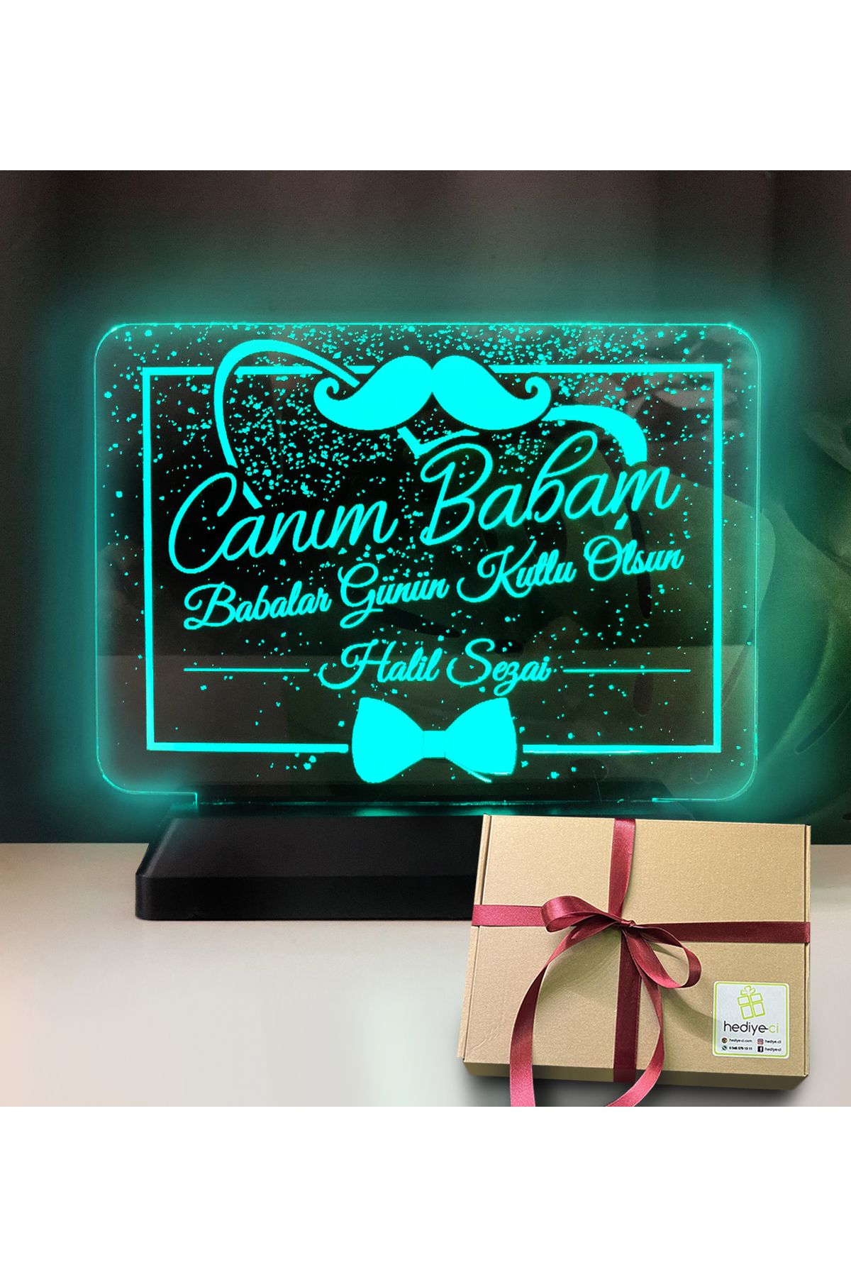 hediye-ci Canım Babam Led Gece Lambası