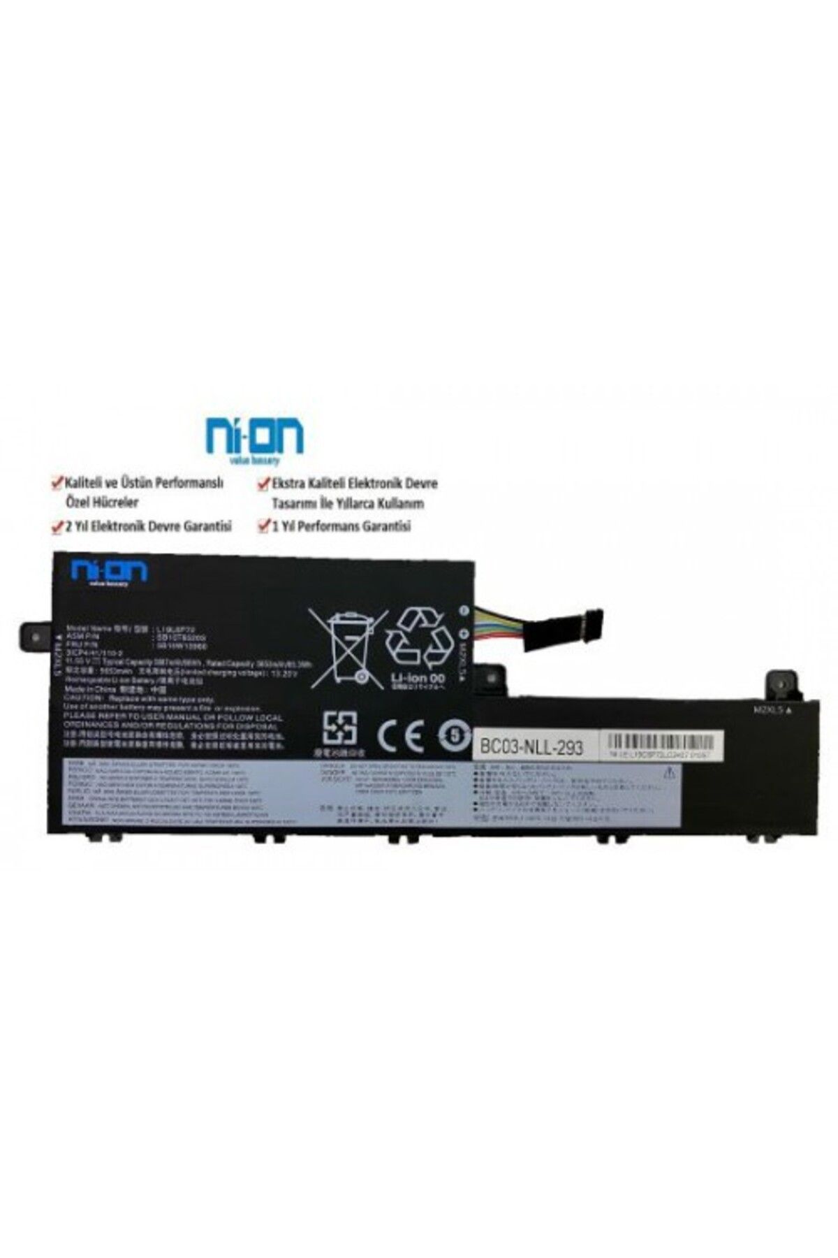 NION Lenovo Thinkpad T15p Gen 2 Type 21A7 21A8 uyumlu Notebook Batarya - Pil