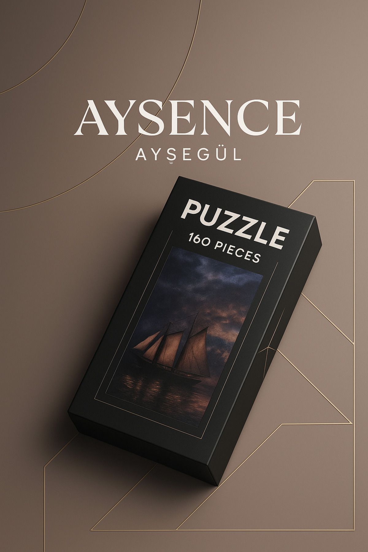 Marka Aysence.Ayşegül 160 Parça Yelkenli Puzzle – Sanatsal ve Eğitici Yapboz