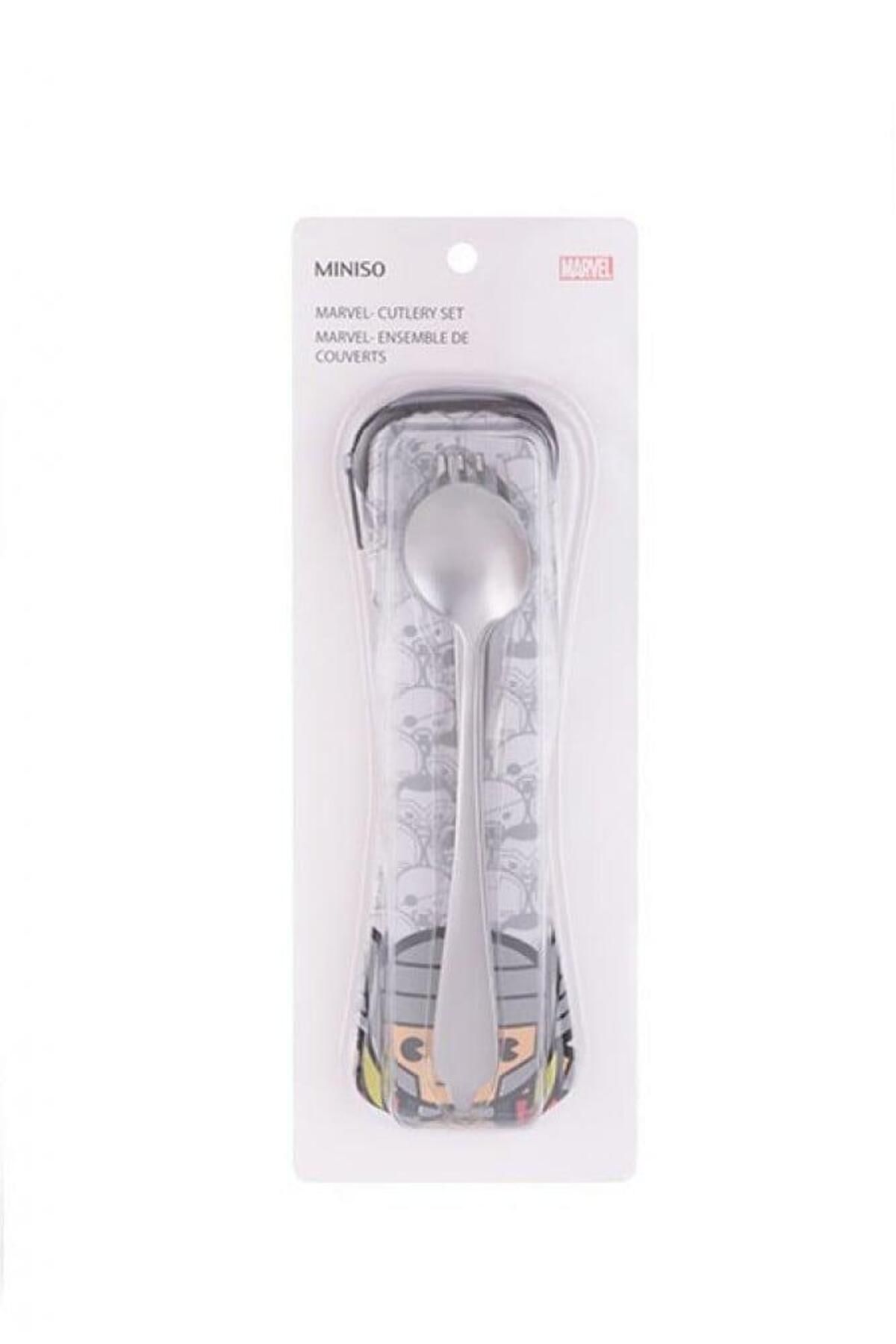 Miniso-Marvel Universe Spoon, Fork & Knife Set with Case 1