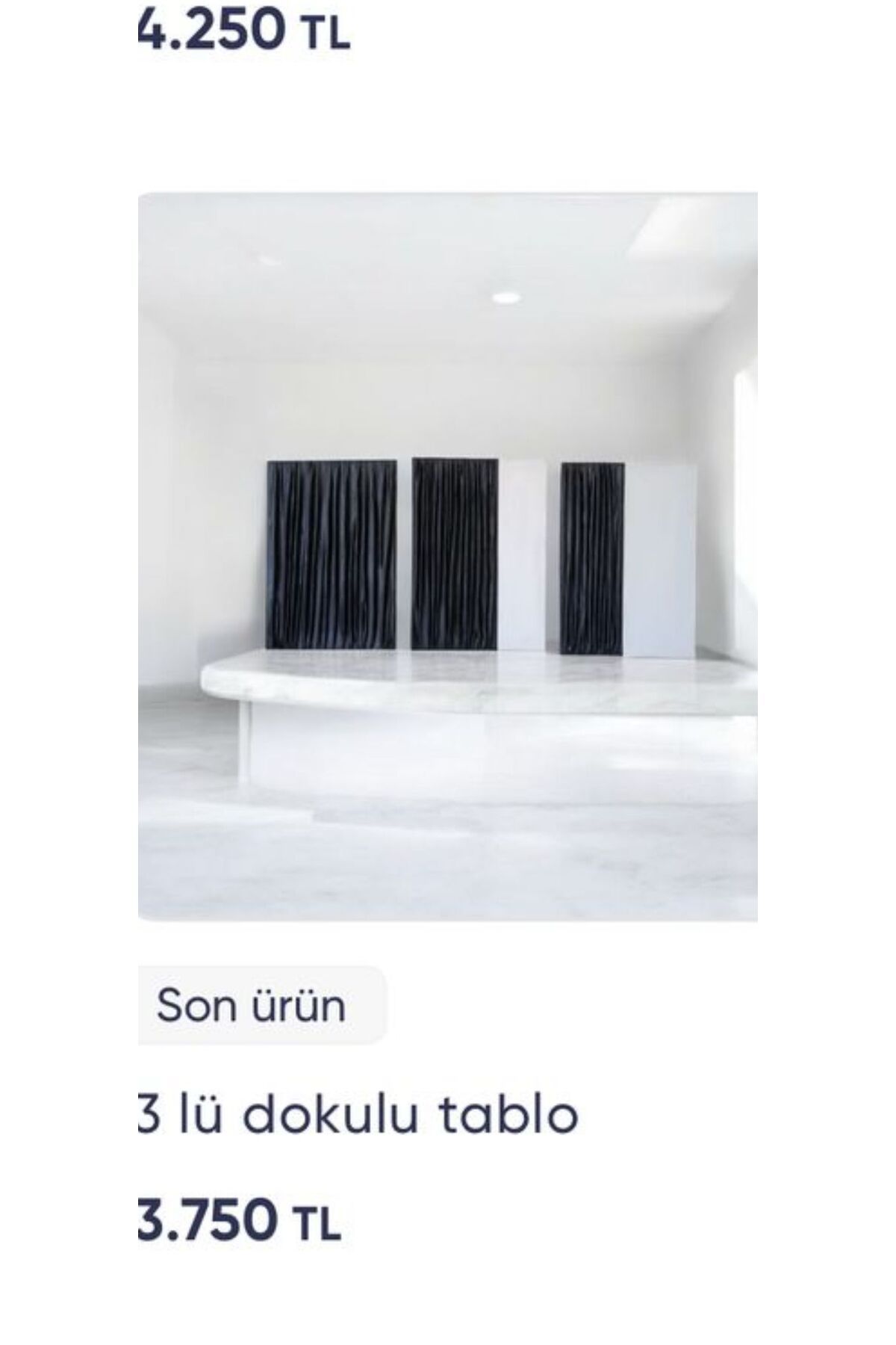 KeyArt KEY ART Pilise 35×50 ölçülerinde 3 lü el yapımı dokulu tablo