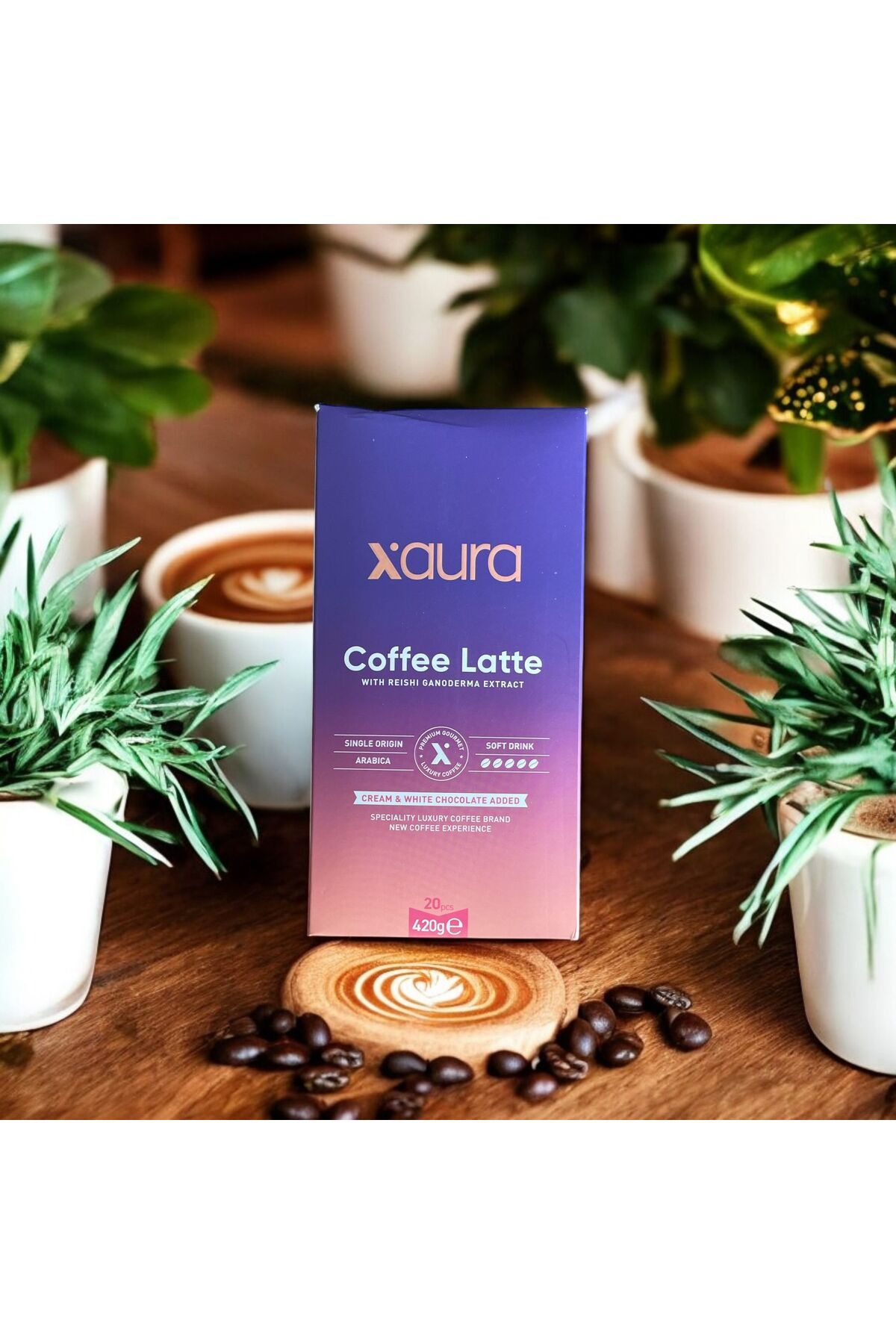 Coffee Latte (Reishi Ganoderma Özlü)