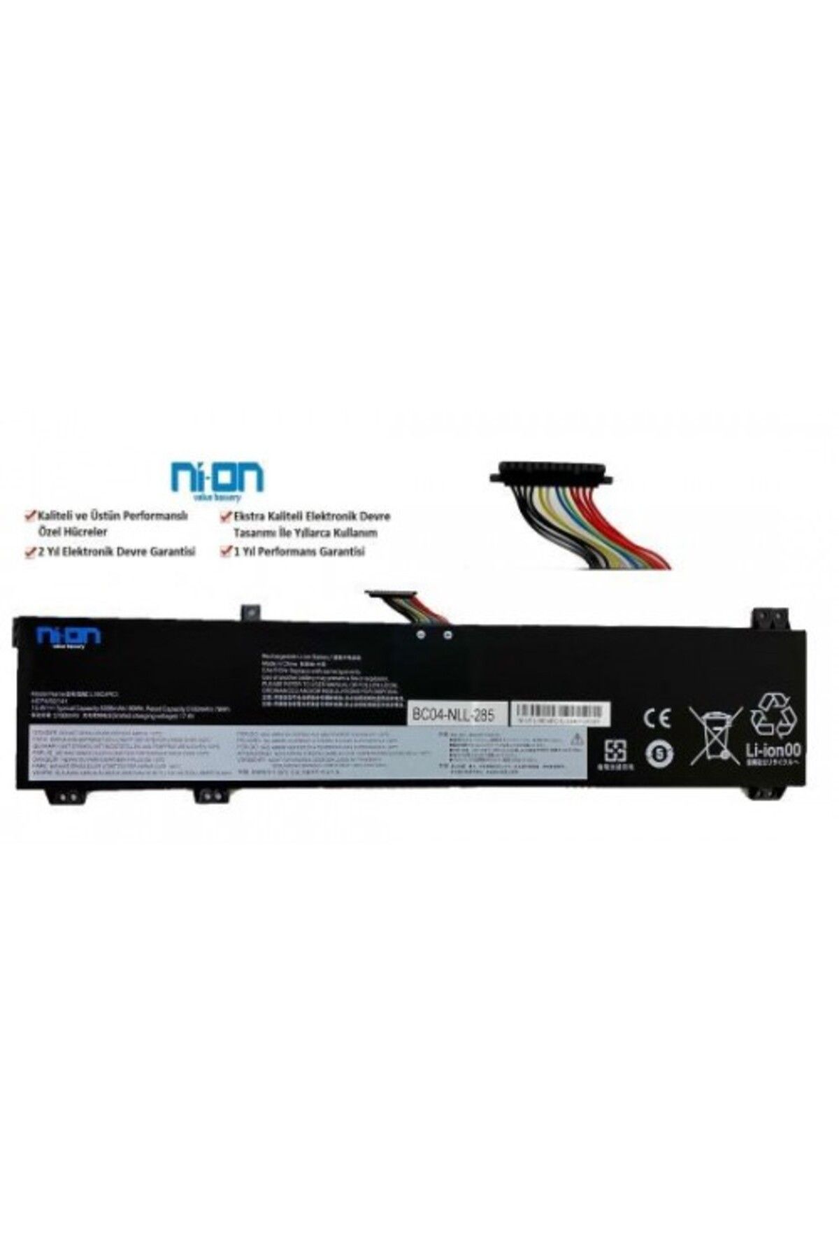 NION Lenovo Legion 5-15IMH05H Type 81Y6 uyumlu Notebook Batarya - Pil