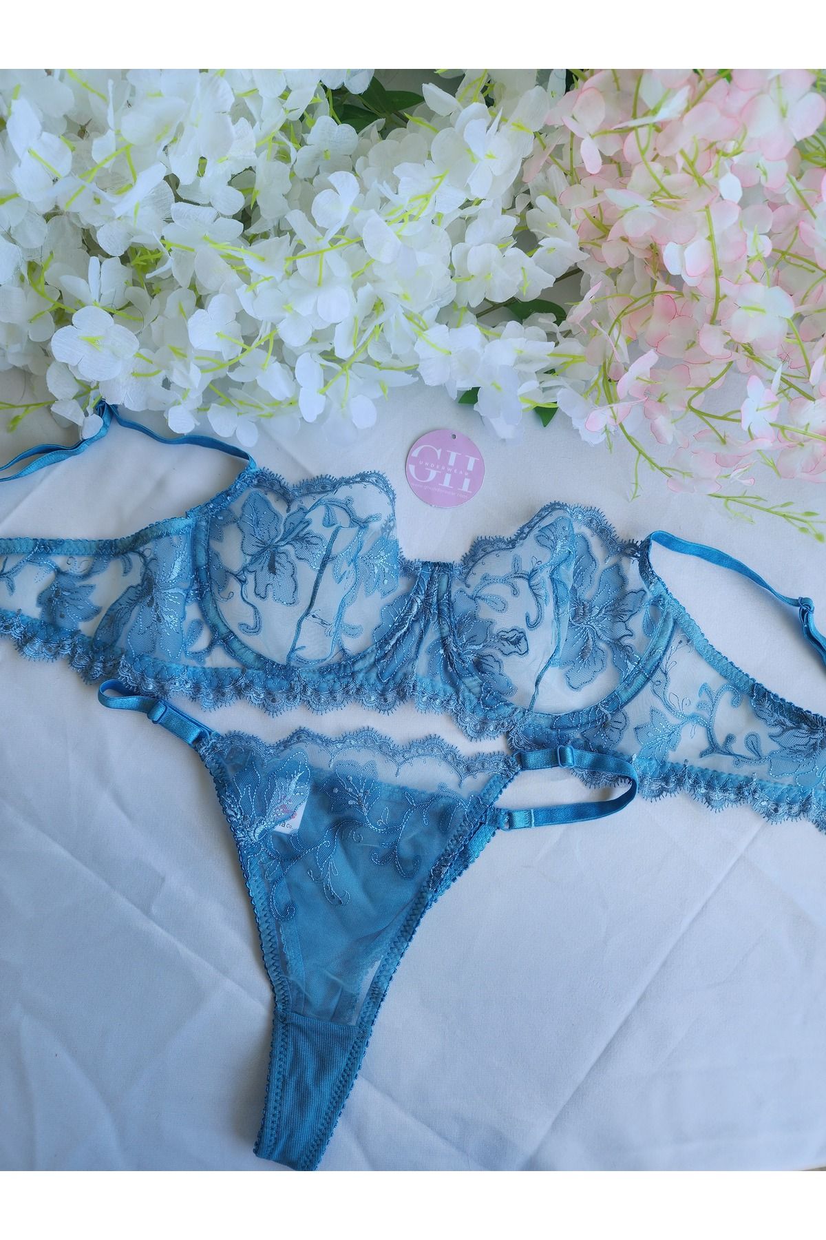 G&H UNDERWEAR Sütyen Takımı Mavi Elite Serisi