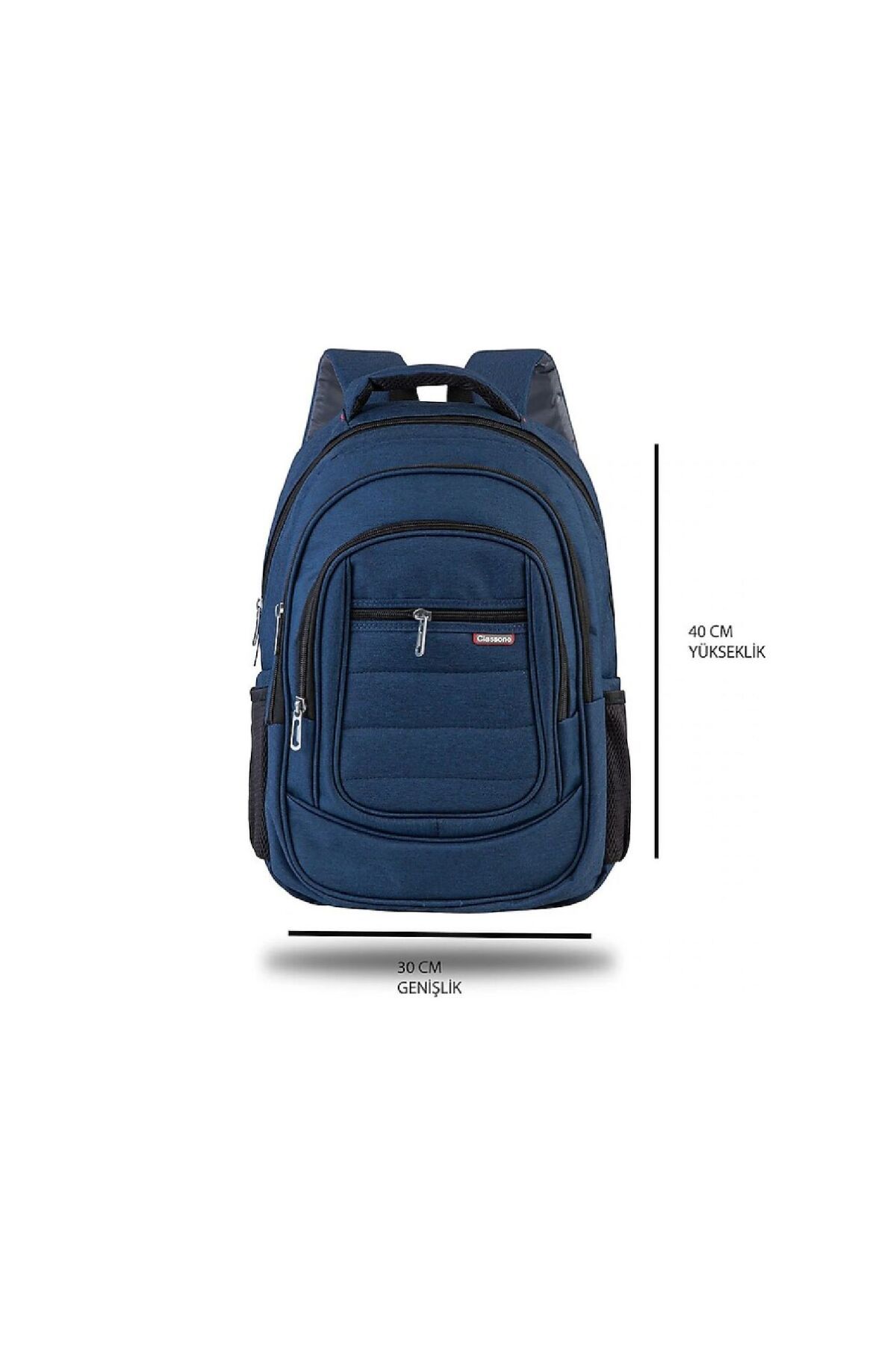 Teknomax Classone BP-L241 13" 14" Su Geçirmez Kumaş Lacivert Laptop Sırt Çantası - Outlet