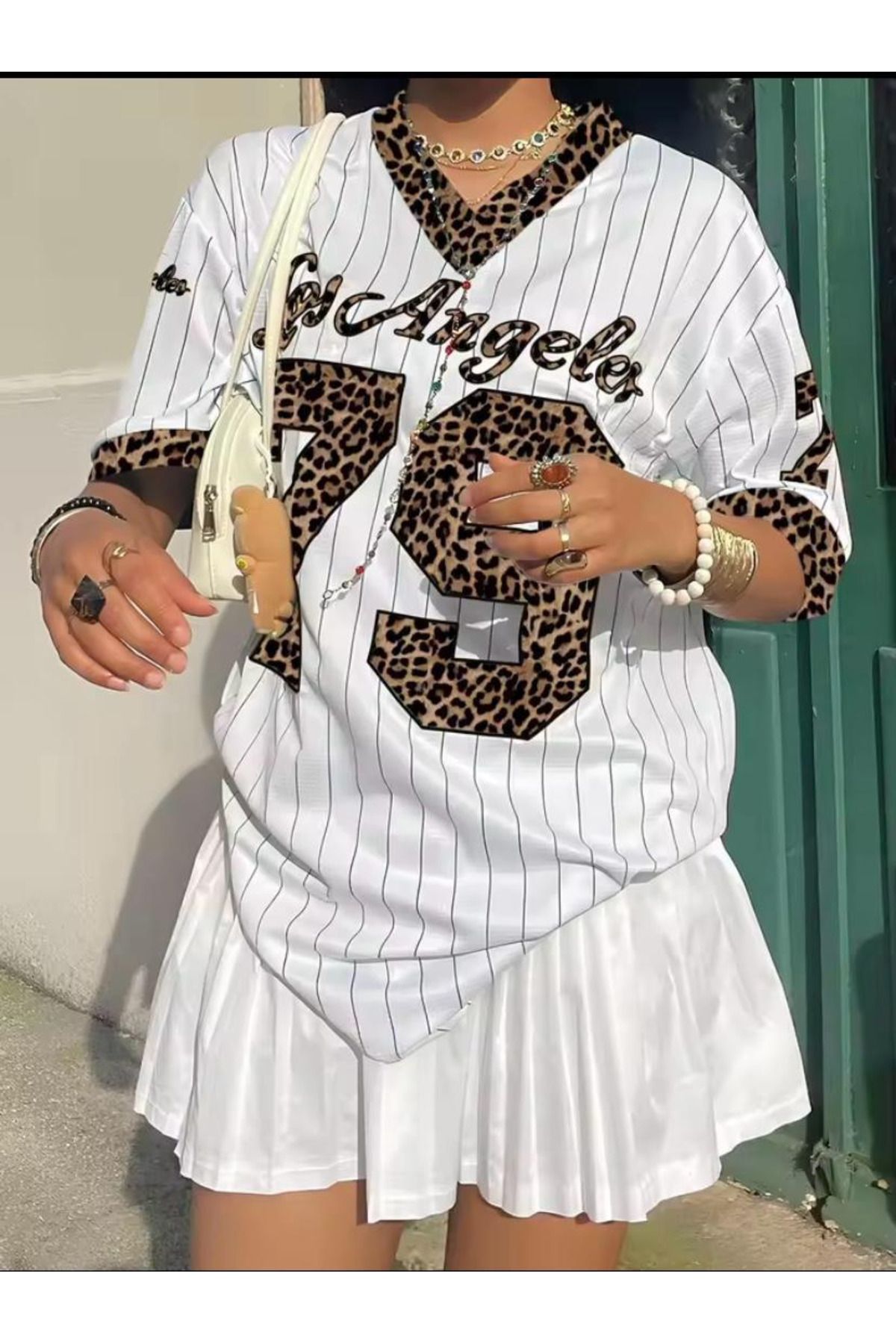 Gofeel Los Angeles 79 Leopar Desenli Jersey Forma