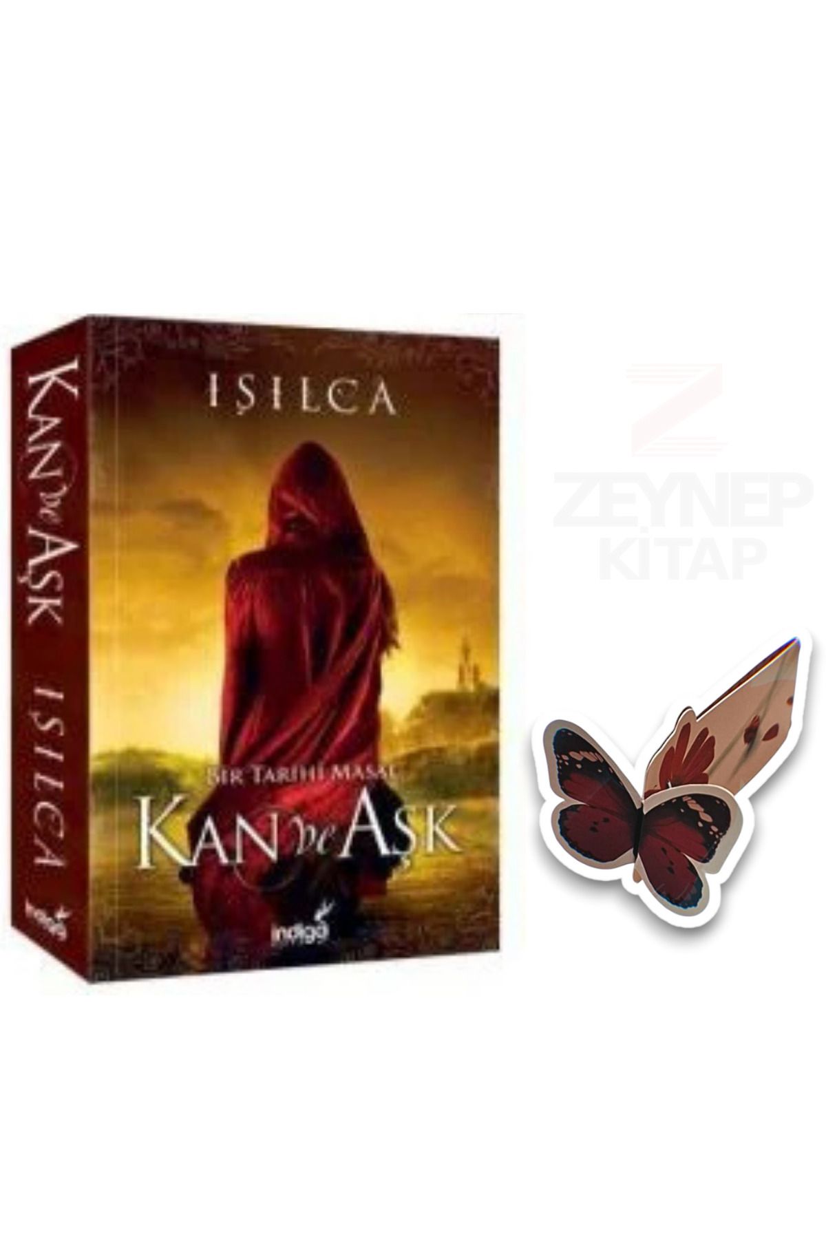 İndigo Kitap Kan ve Aşk - Bir Tarihi Masal (Özel Tasarım Hareketli Kelebek Ayraç Hediye)