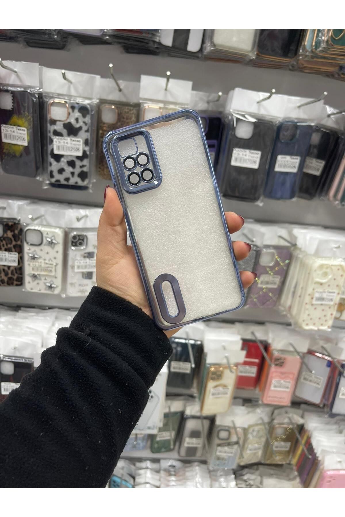 TECNOTREND Redmi 10 2022 Kılıf Kamera Korumalı Logo Gösteren Omega Kapak