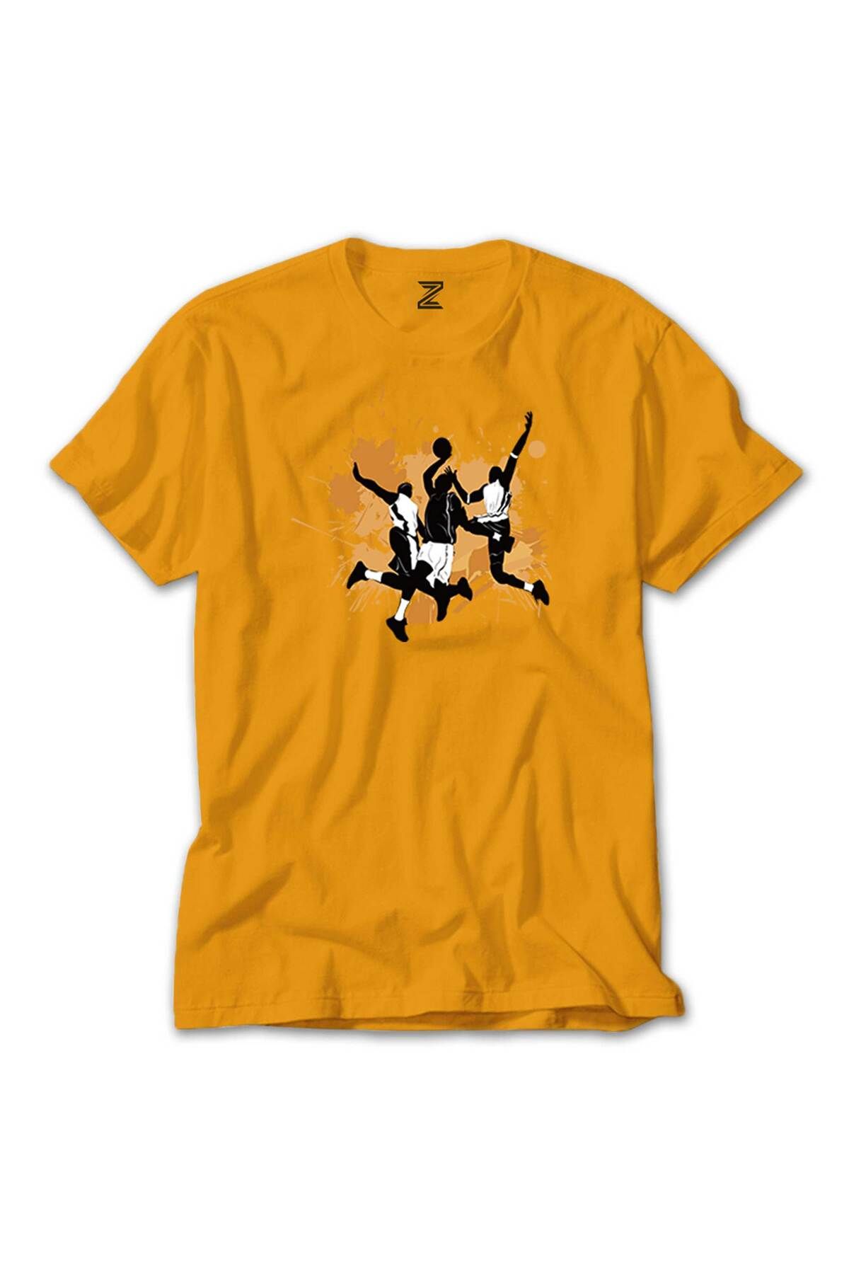 WAKHA Baller Brown Stain Sarı Tişört