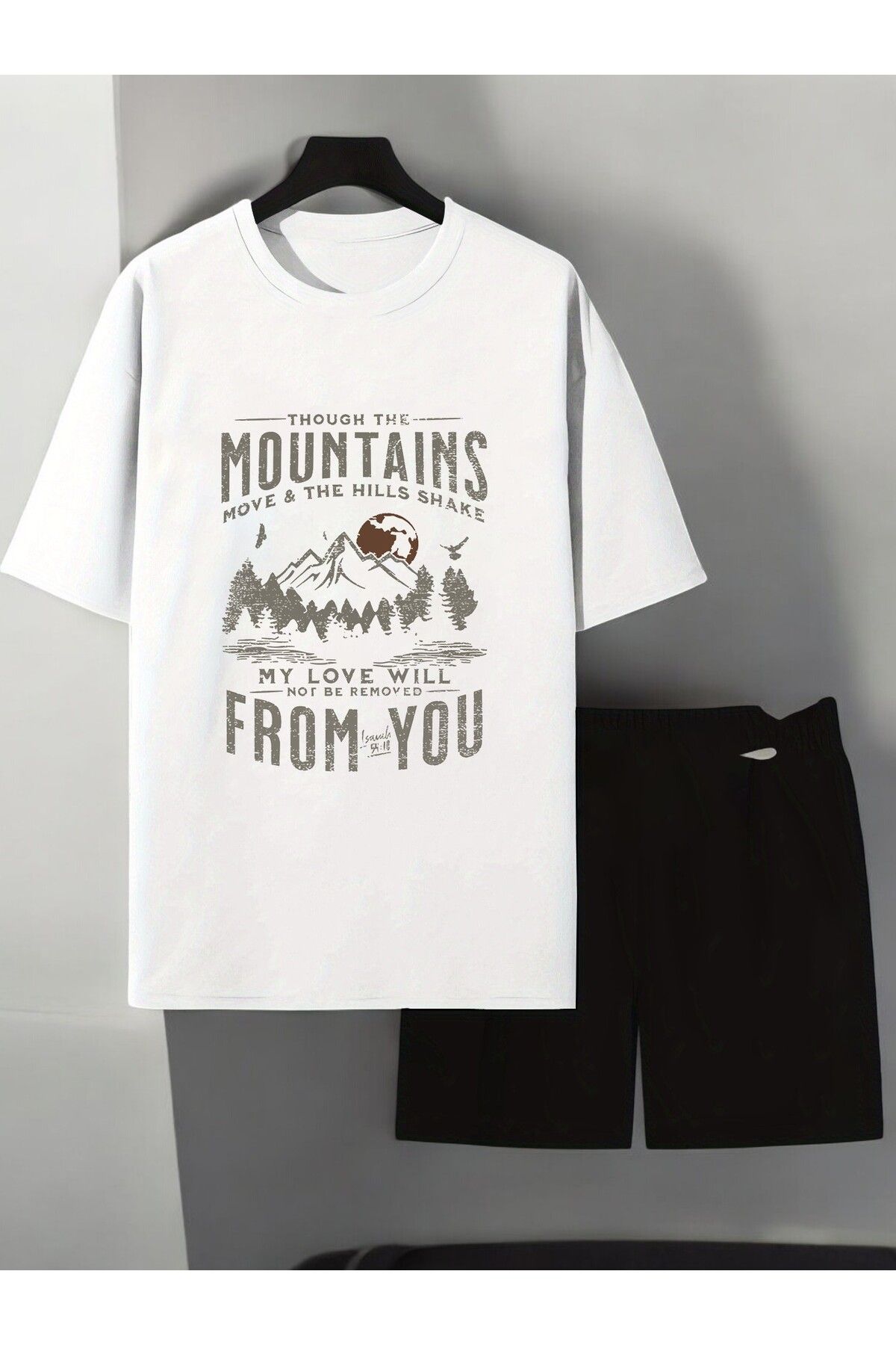 uyguntarz Unisex From You Baskılı Tasarım Şort Takım