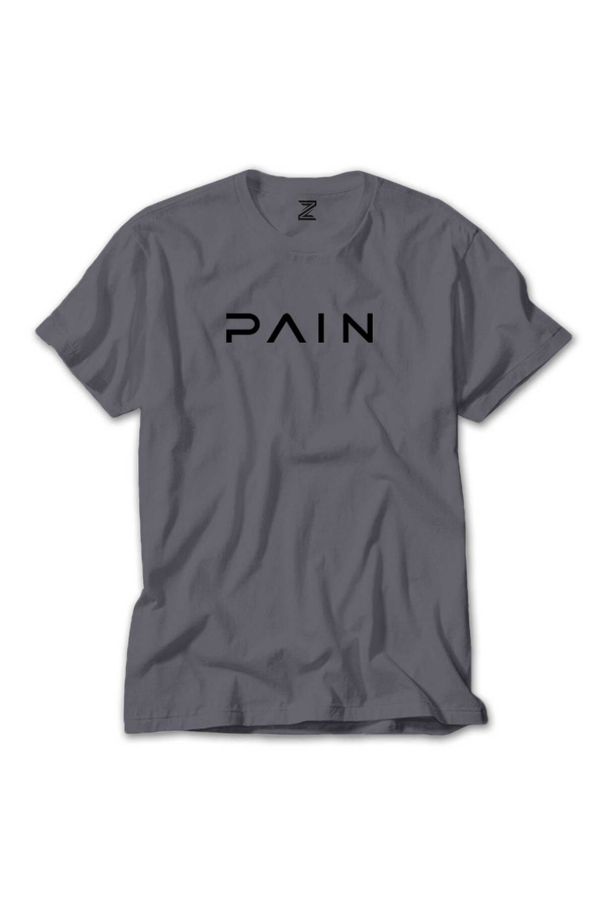 WAKHA Pain Logo Gri Tişört