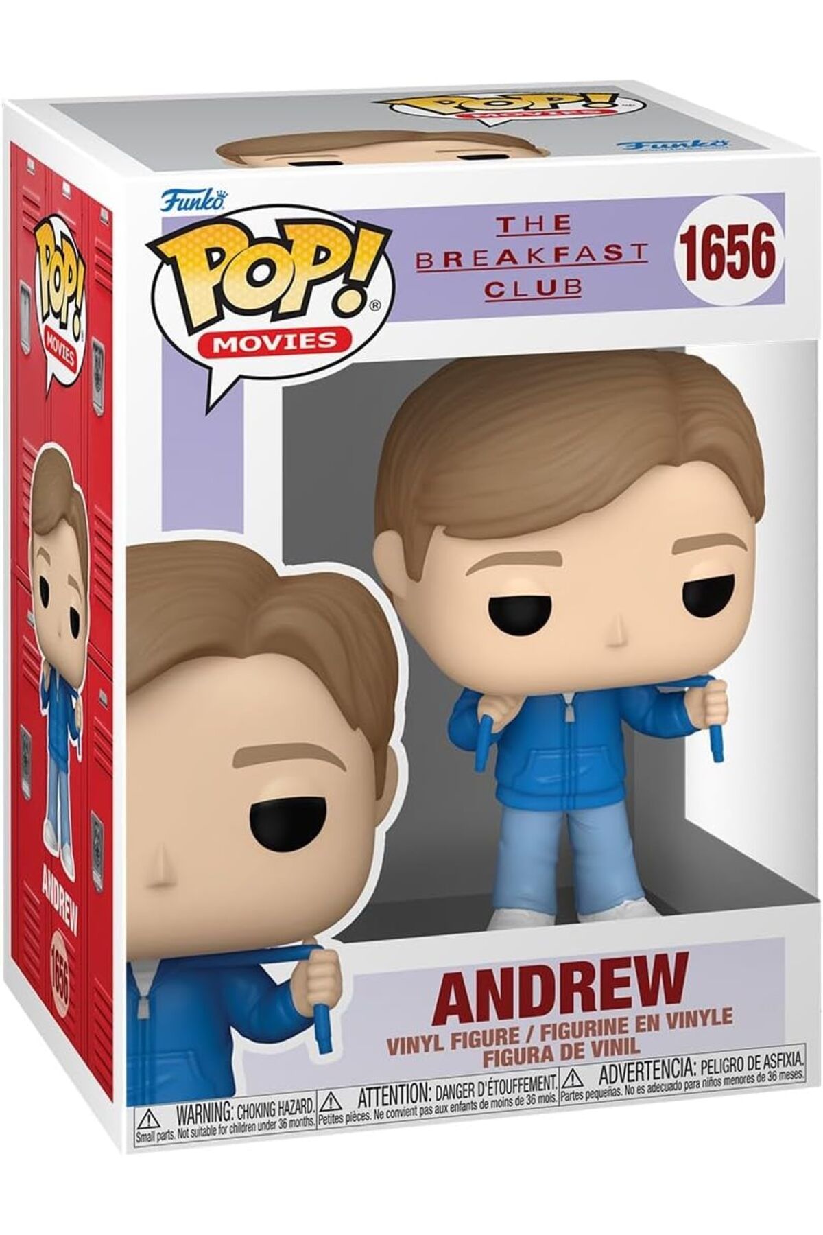 Funko Pop! Filmler: Andrew Clark, Breakfast Club 9,5 cm Vinil Koleksiyon Figürü, Resmi Ürün