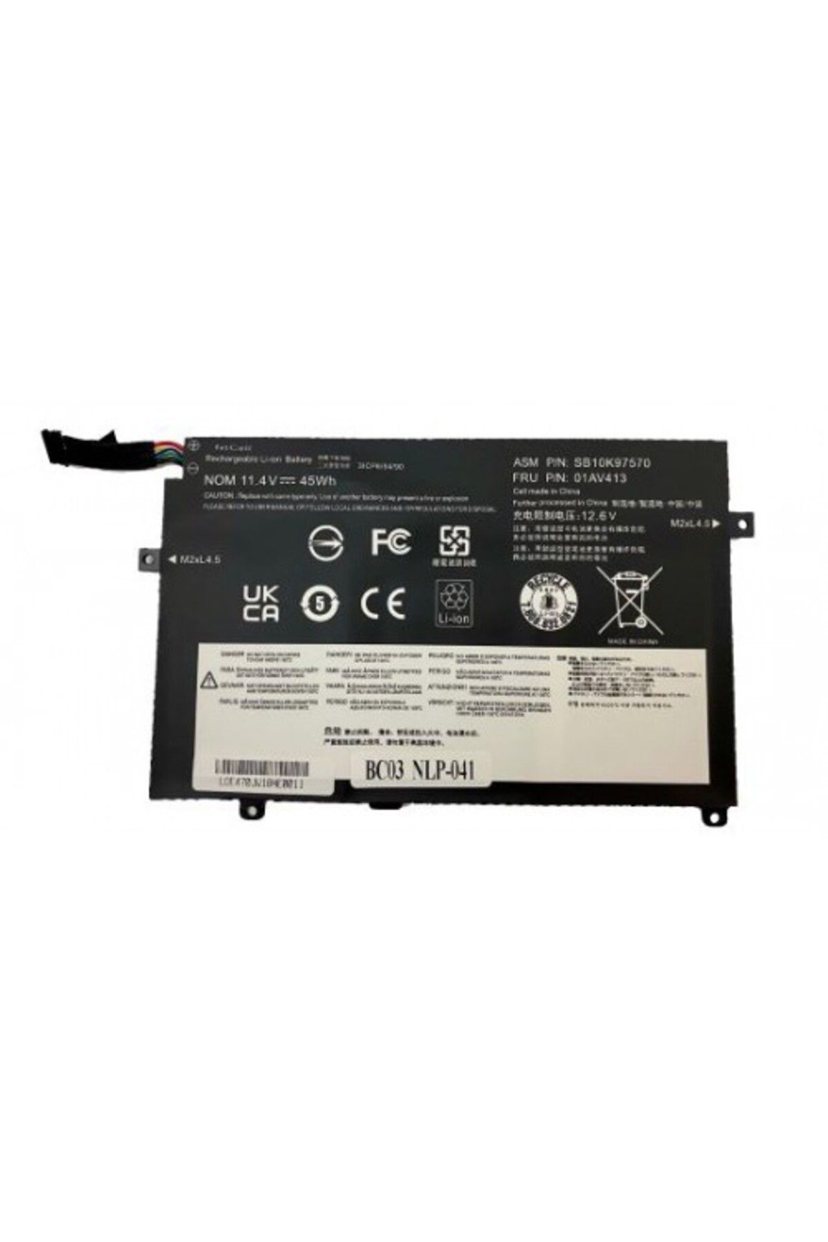FITCELL Lenovo 20H1007LTX 20H1007DTX , 20H1007JTX uyumlu Notebook Batarya - Pil
