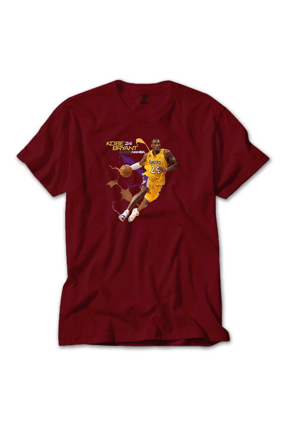 WAKHA Kobe Bryant 24 Yellow Mamba Kırmızı Tişört