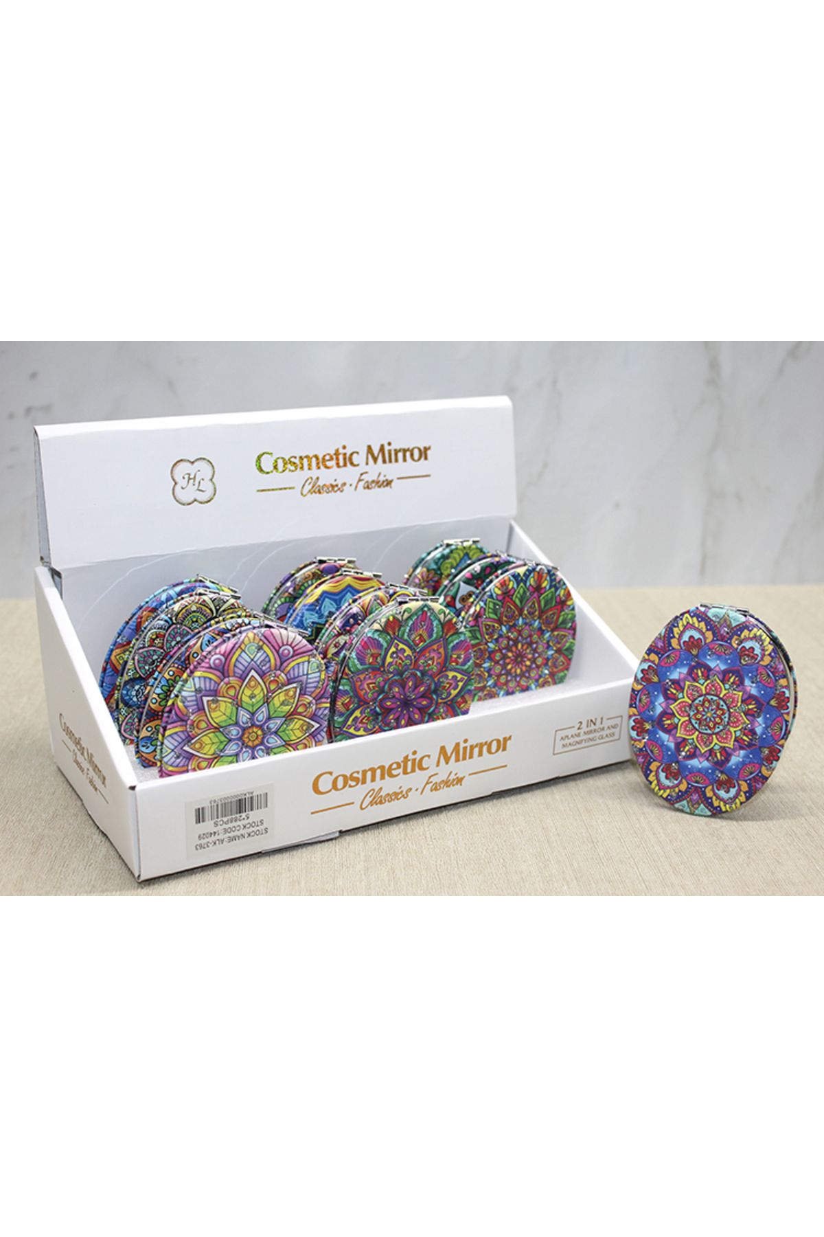 Vivesta Shop Taşlı El Aynası Oval İnce