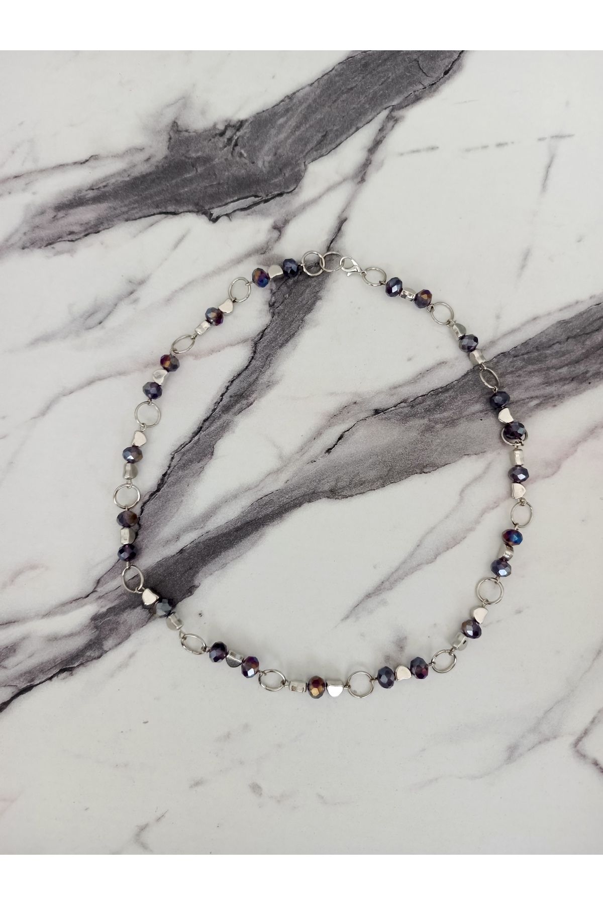 Cimcimoloji Kristal Taş Detaylı Modern Kolye