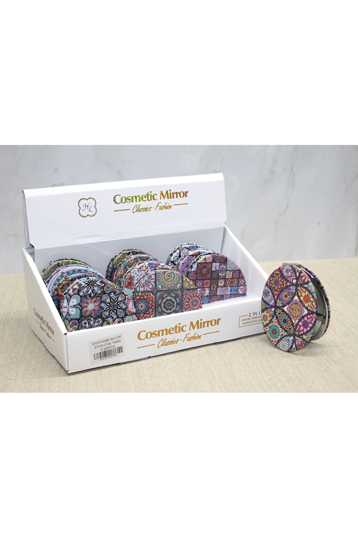 Vivesta Shop Taşlı El Aynası Oval İnce