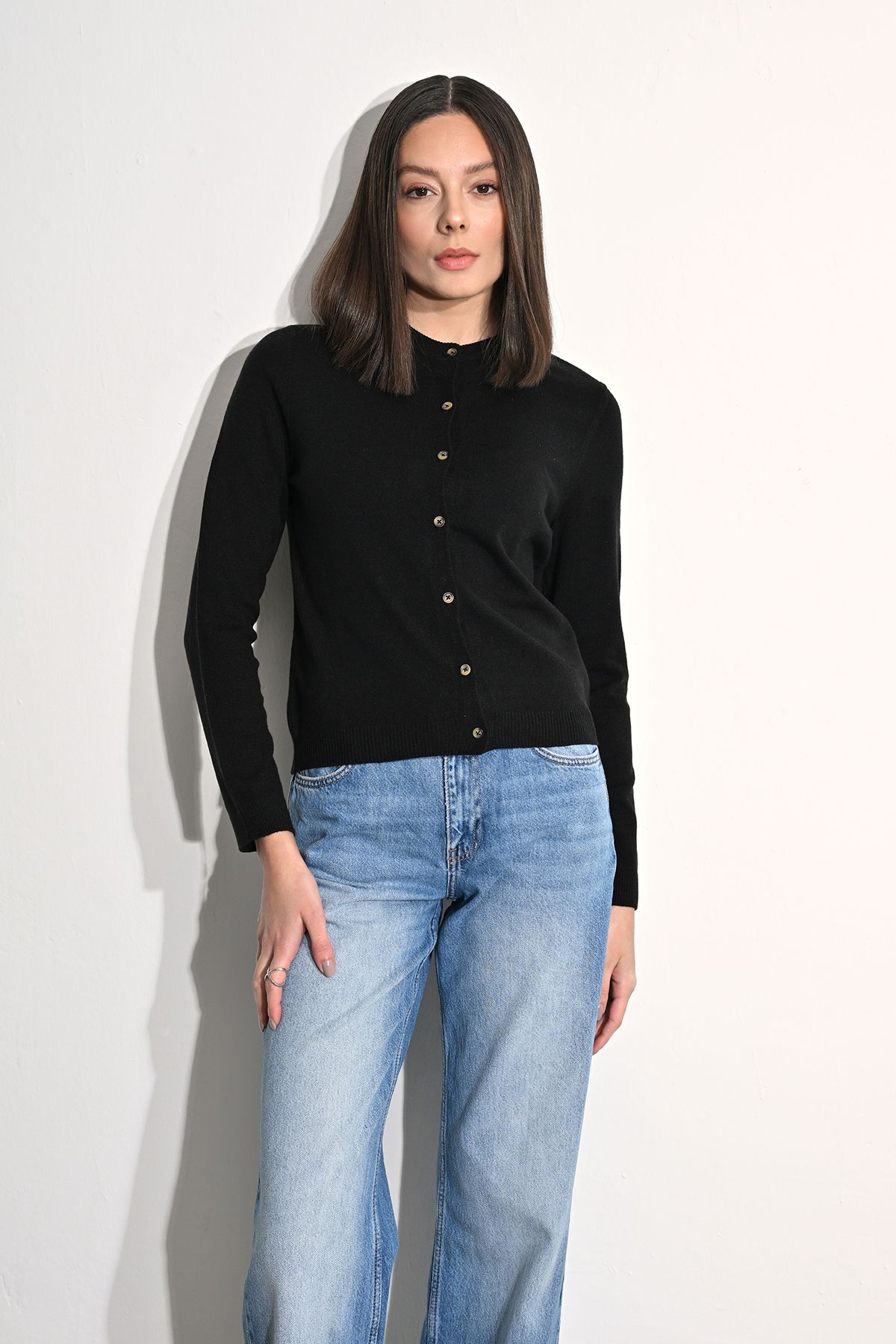 The Fabrics Düz Örgü Hırka