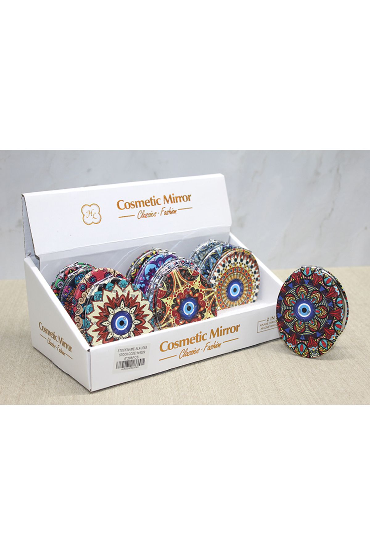 Vivesta Shop Taşlı El Aynası Oval İnce
