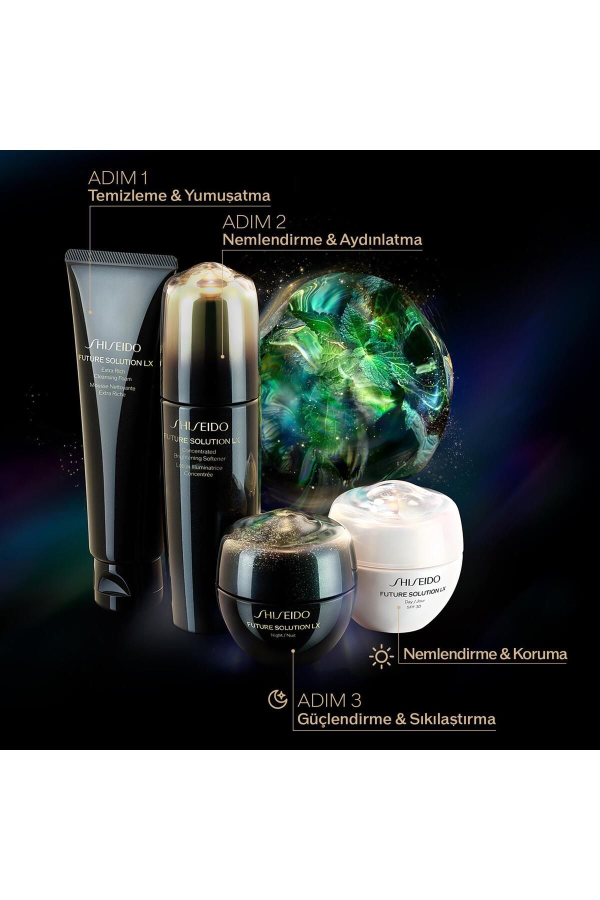 سرم پوست راه حل آینده LX درخشش محکم 50 میل Shiseido