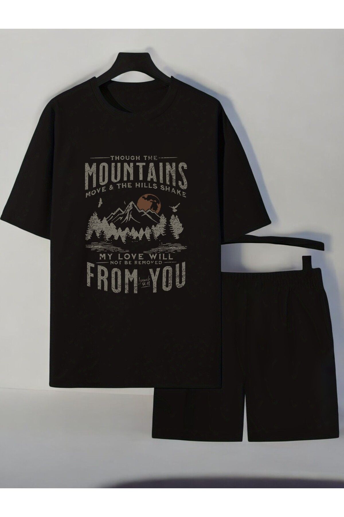 uyguntarz Unisex From You Baskılı Tasarım Şort Takım