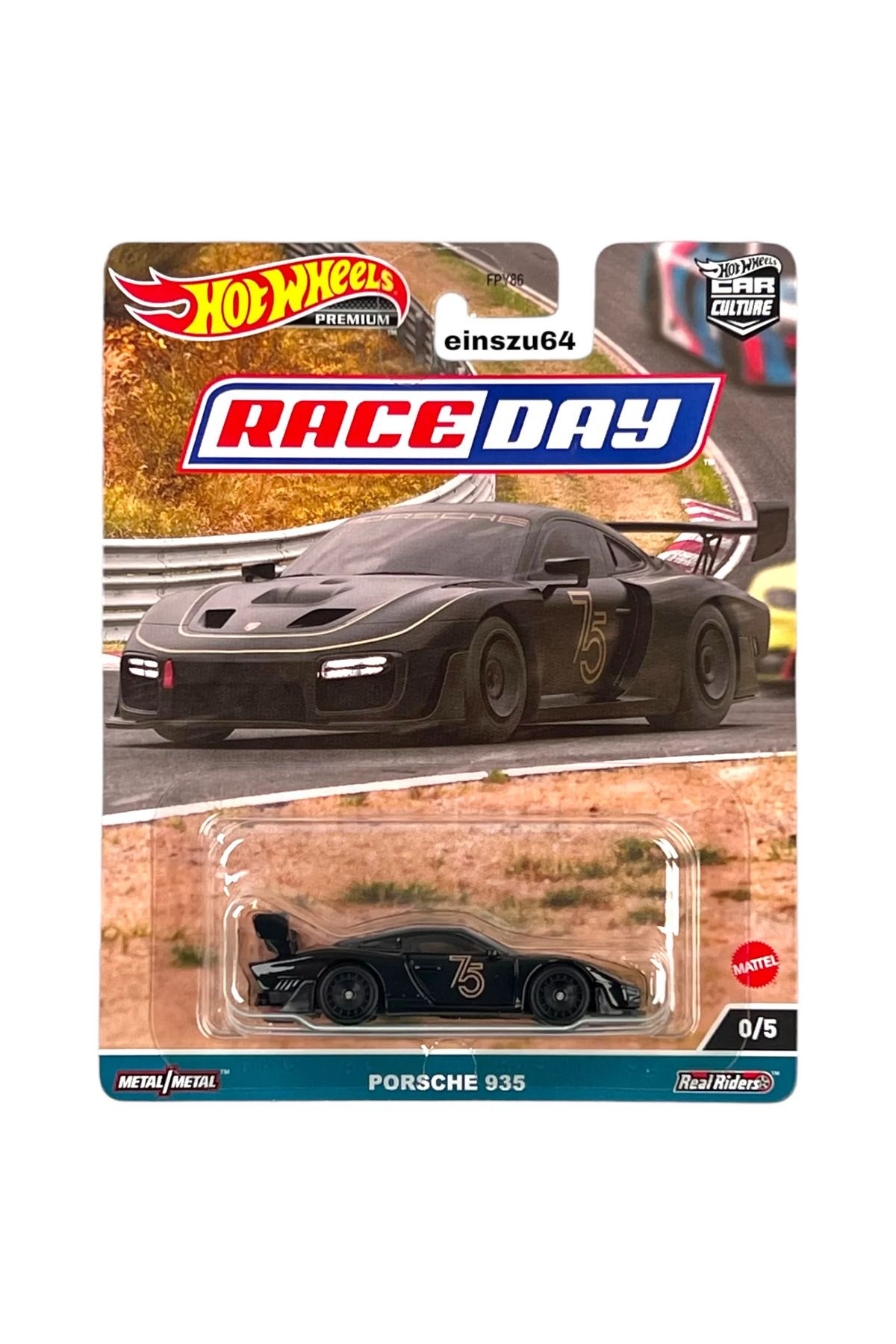 HOT WHEELS CHASE Hot Wheels Premium Race Day Porsche 935 CHASE molde araba koleksiyon hobi