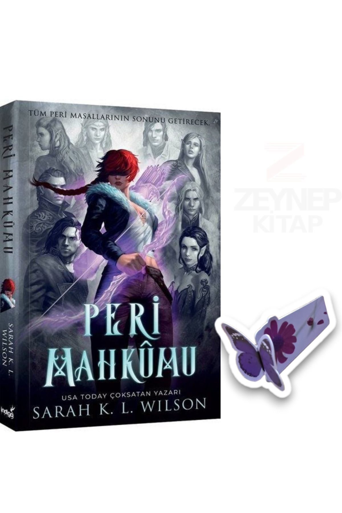 İndigo Kitap Peri Mahkumu (Özel Tasarım Hareketli Kelebek Ayraç Hediye)