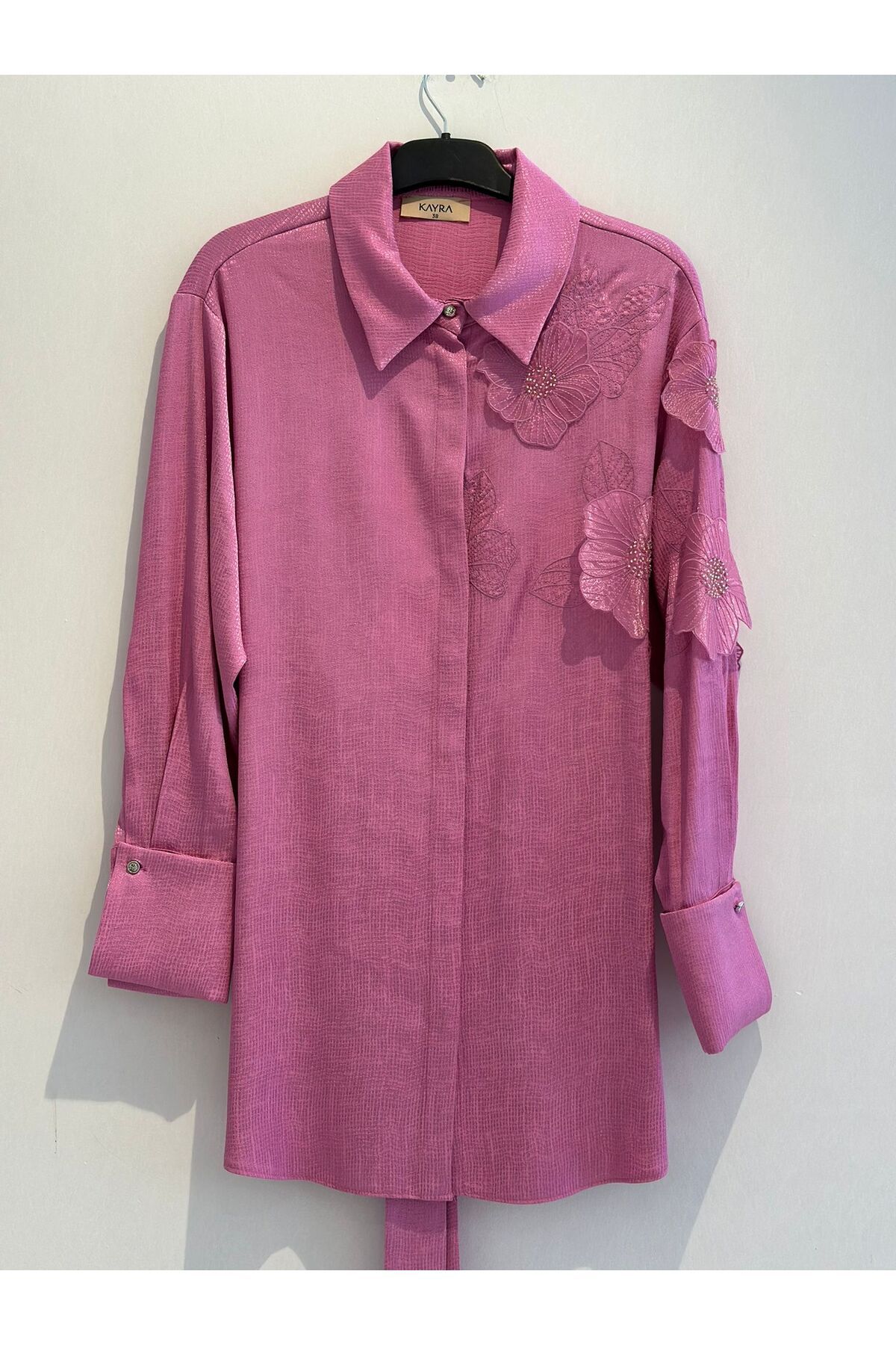 Kayra Nakış Aplikeli Poplin Tunik