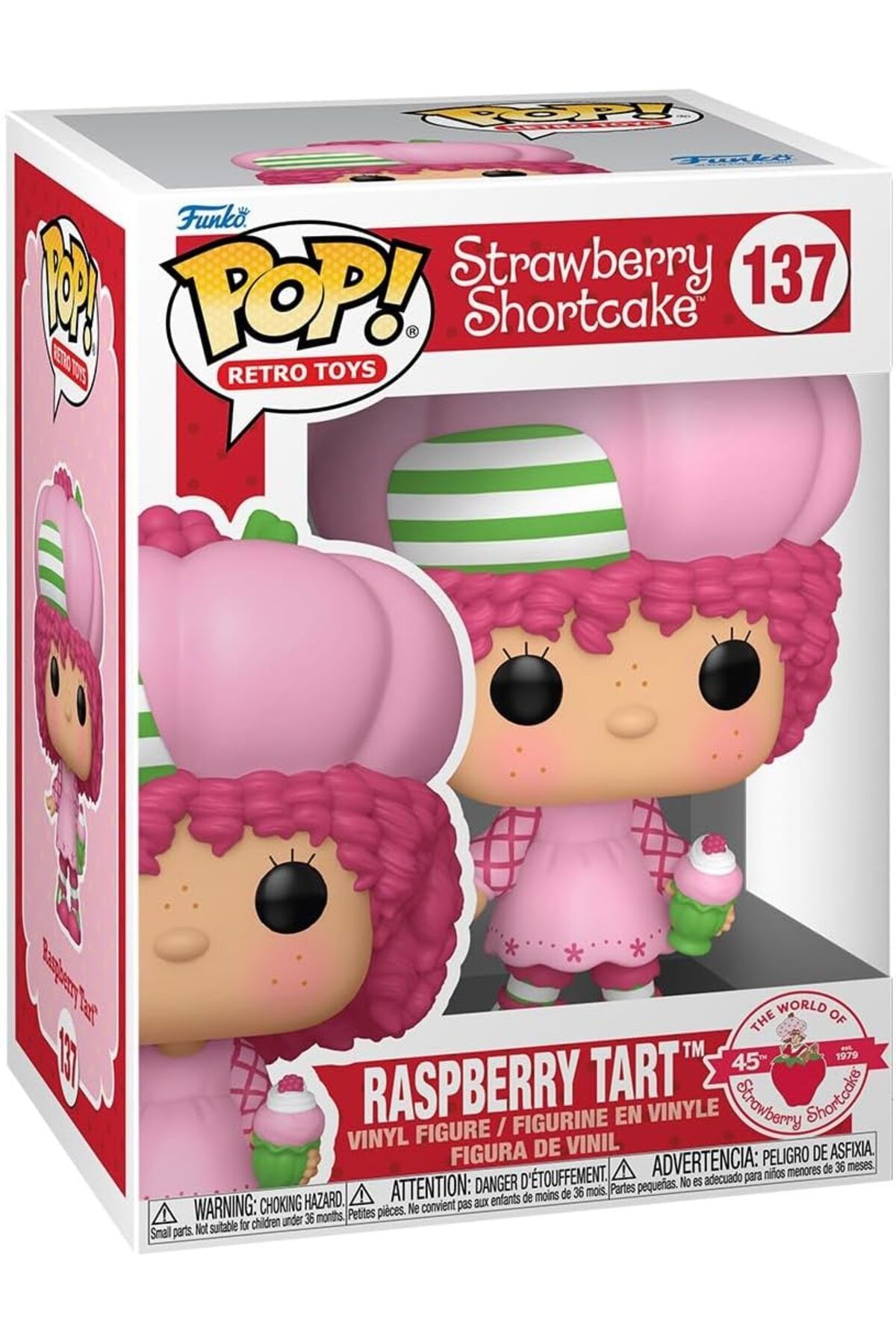 Funko Pop! Retro Toys: Strawberry Shortcake Raspberry Tart 9,5 cm, Resmi Vinil Koleksiyon Figürü