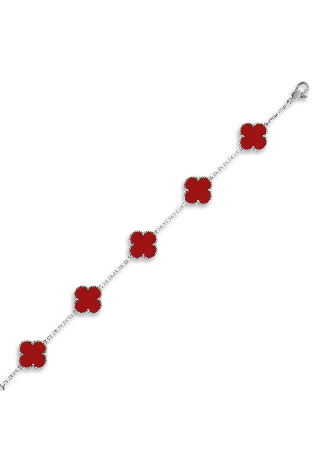 Lial Diamond Çiçek Desenli Gümüş Bileklik, 5 gram - Lial Diamond