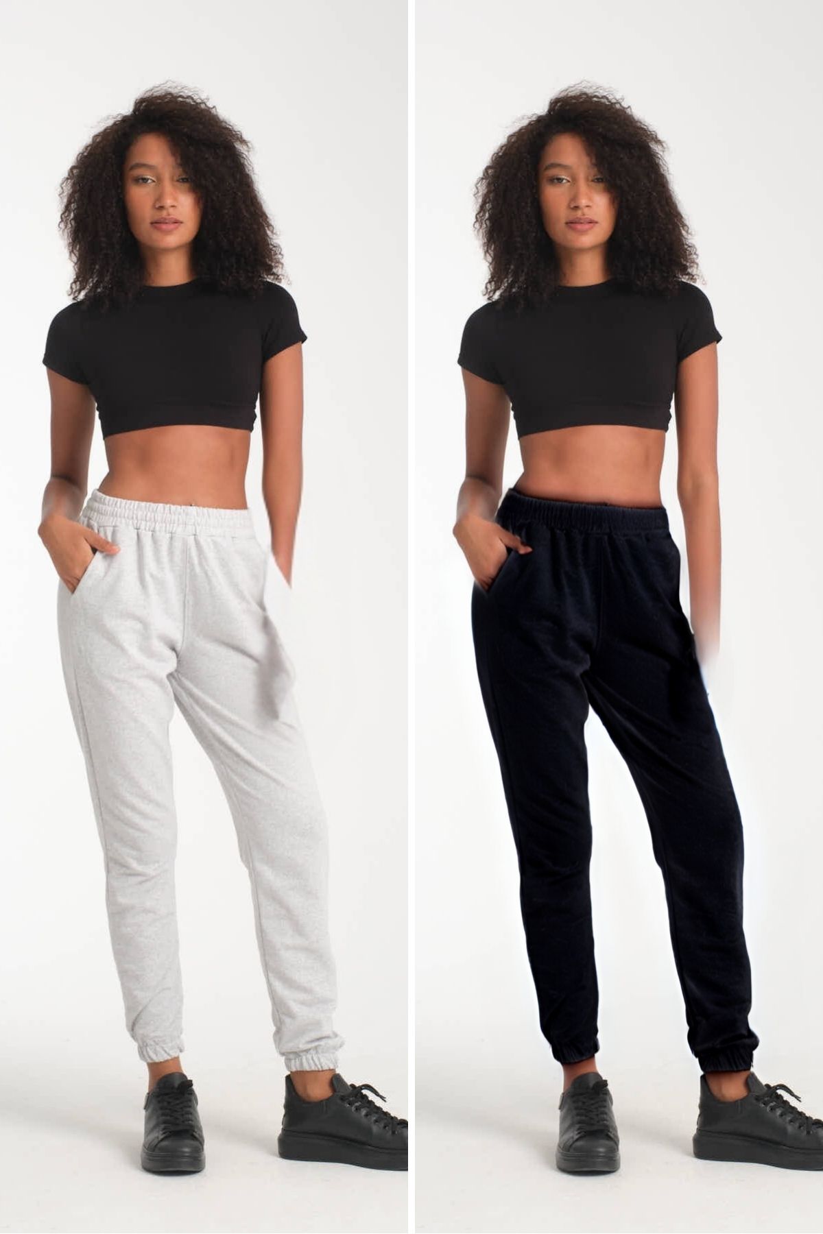 atlanticsport Kadın jogger 2 li avantaj paket lastikli paça eşofman altı