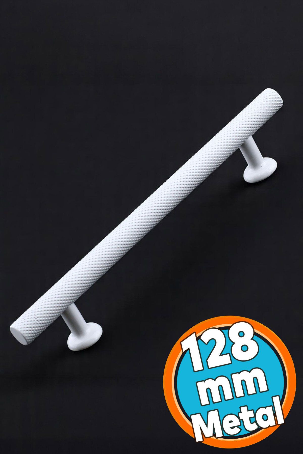 NZB Mobilya Çekmece Mutfak Dolabı Dolap Kulpları Kulbu Kulpu Beyaz Metal Kulp 128 mm - 12.8 cm