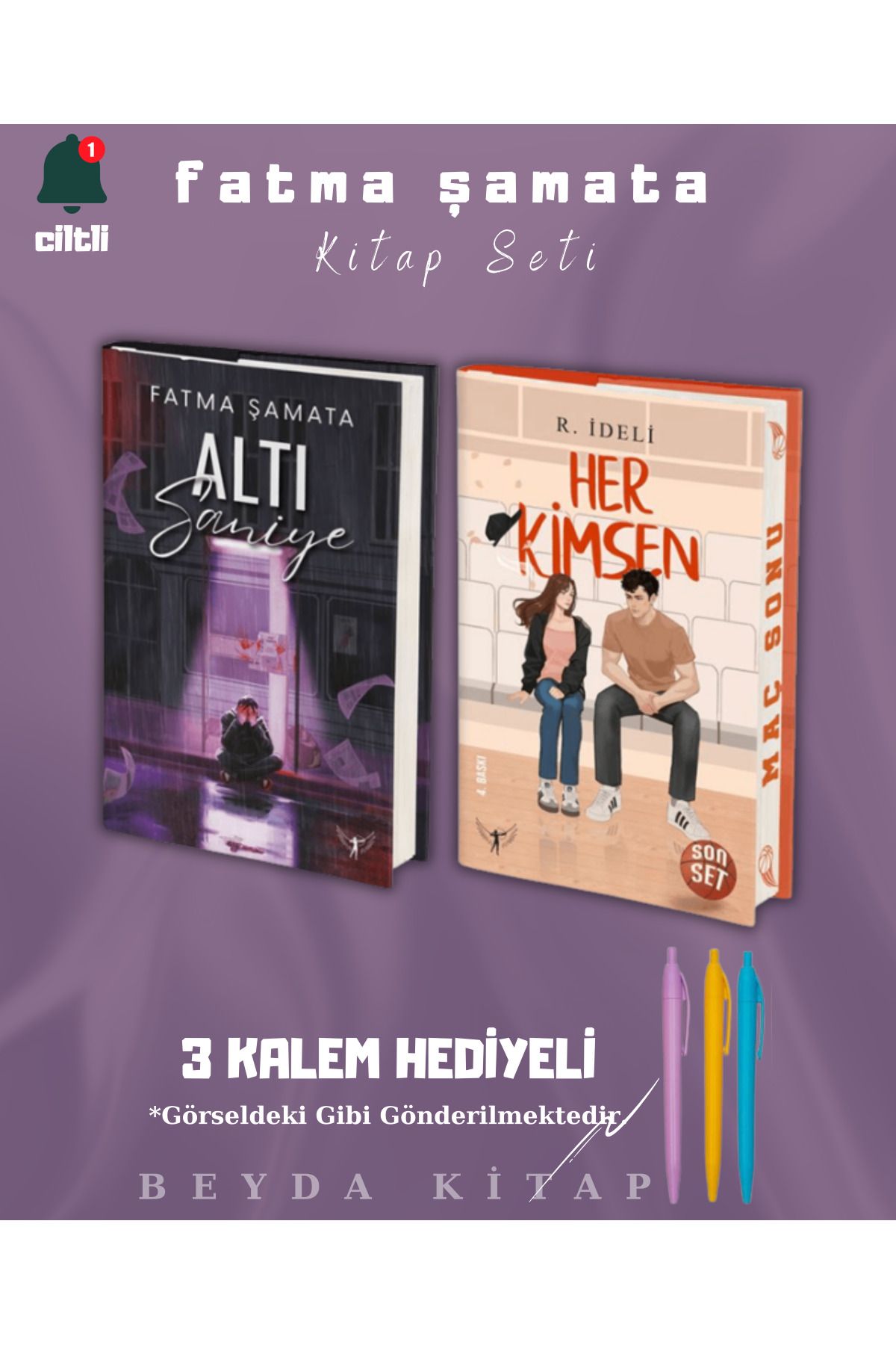Artemis Yayınları Altı Saniye - Her Kimsen - Fatma Şamata - Hediyeli - Ciltli - Kitap Seti