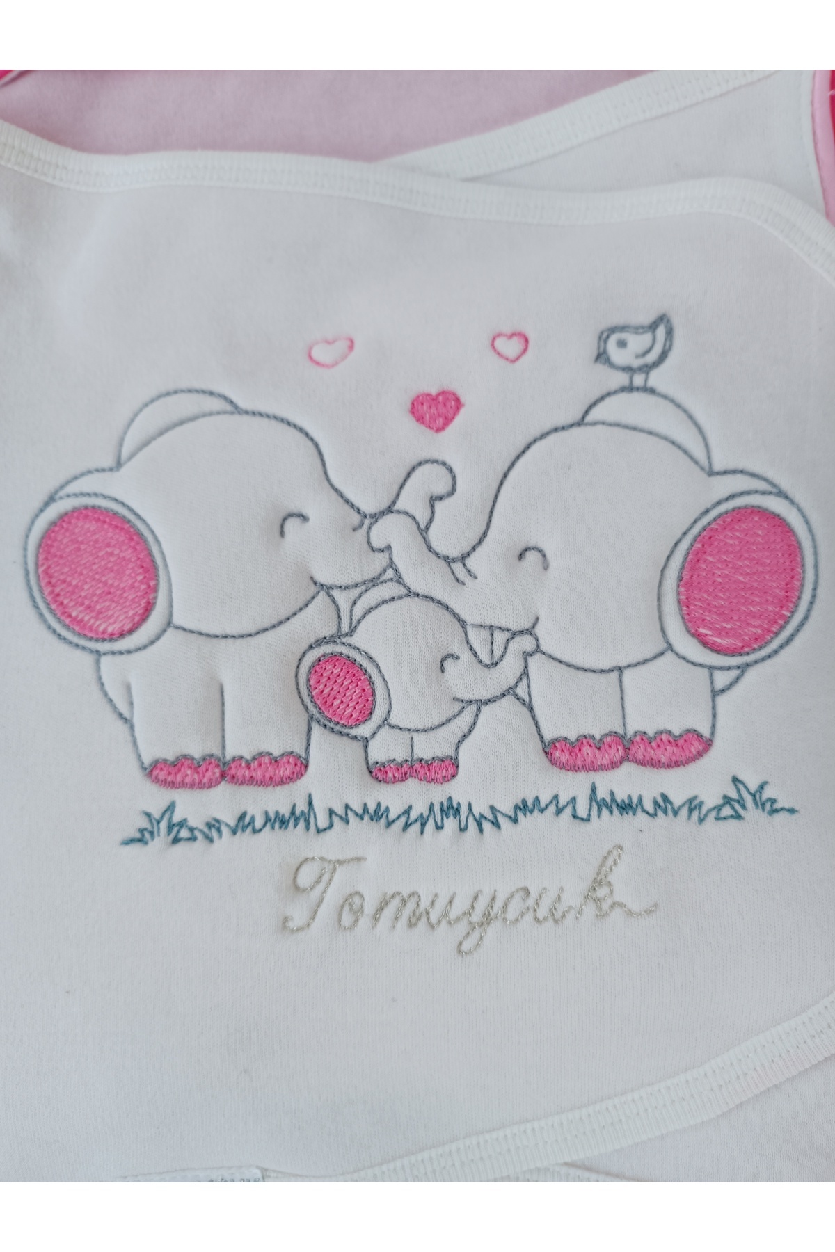 Tomuycuk Kız Bebek Battaniyesi Uyku Tulumu Kundağı %100 Pamuklu Ortopedik Hastane Çıkışı Yenidoğan 0-9ay fotoğrafı 2 (önizleme)