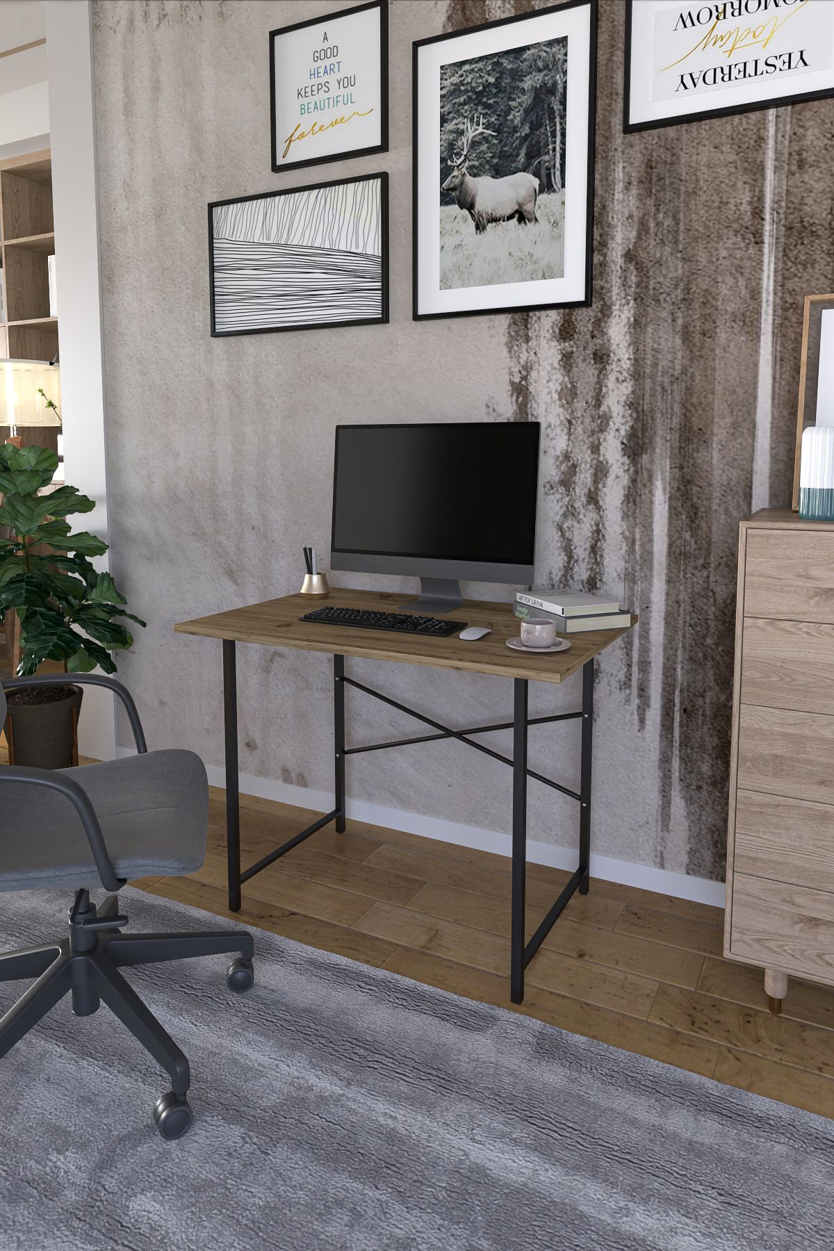 DizaynMotion 60x90 Çalışma Masası, Ofis Masası, Çok Amaçlı Masa